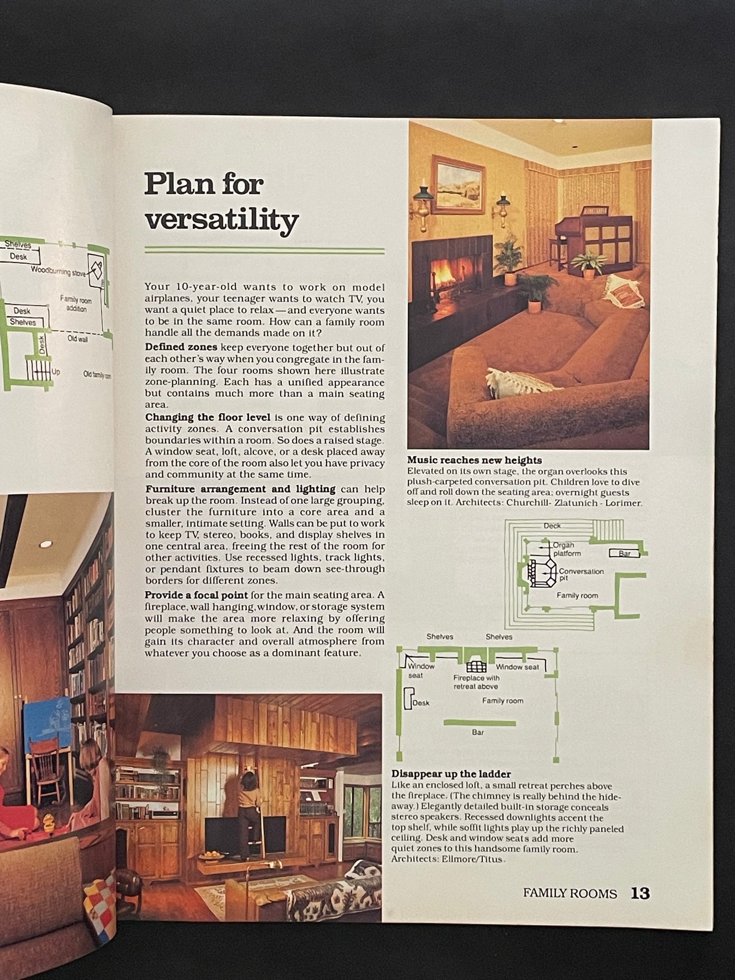 Planning & Remodeling Family Rooms, Dens & Studios by Sunset Books