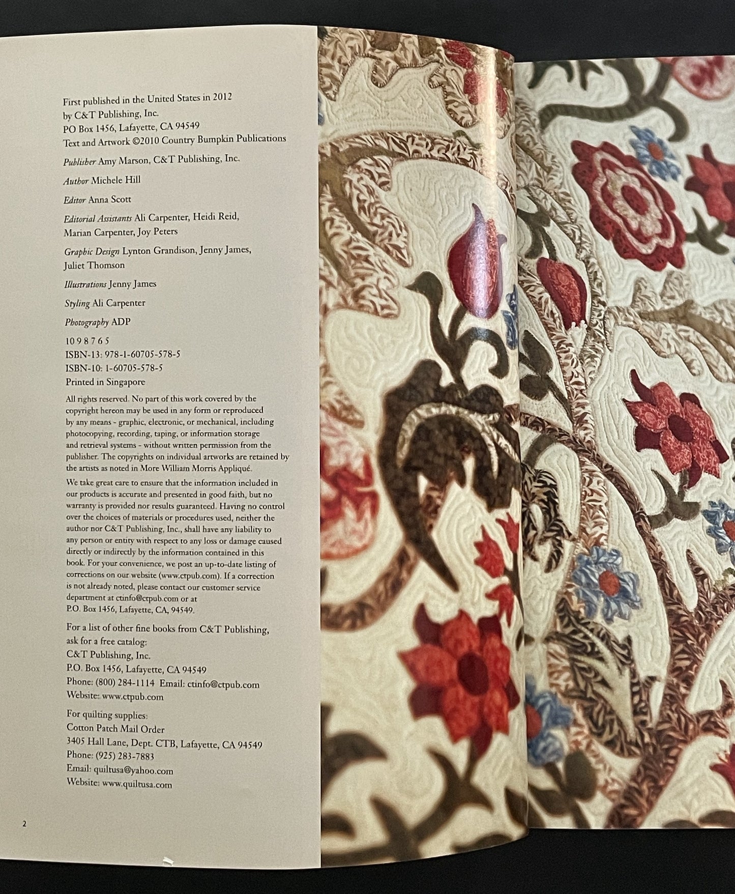 More William Morris Applique by Michele Hill