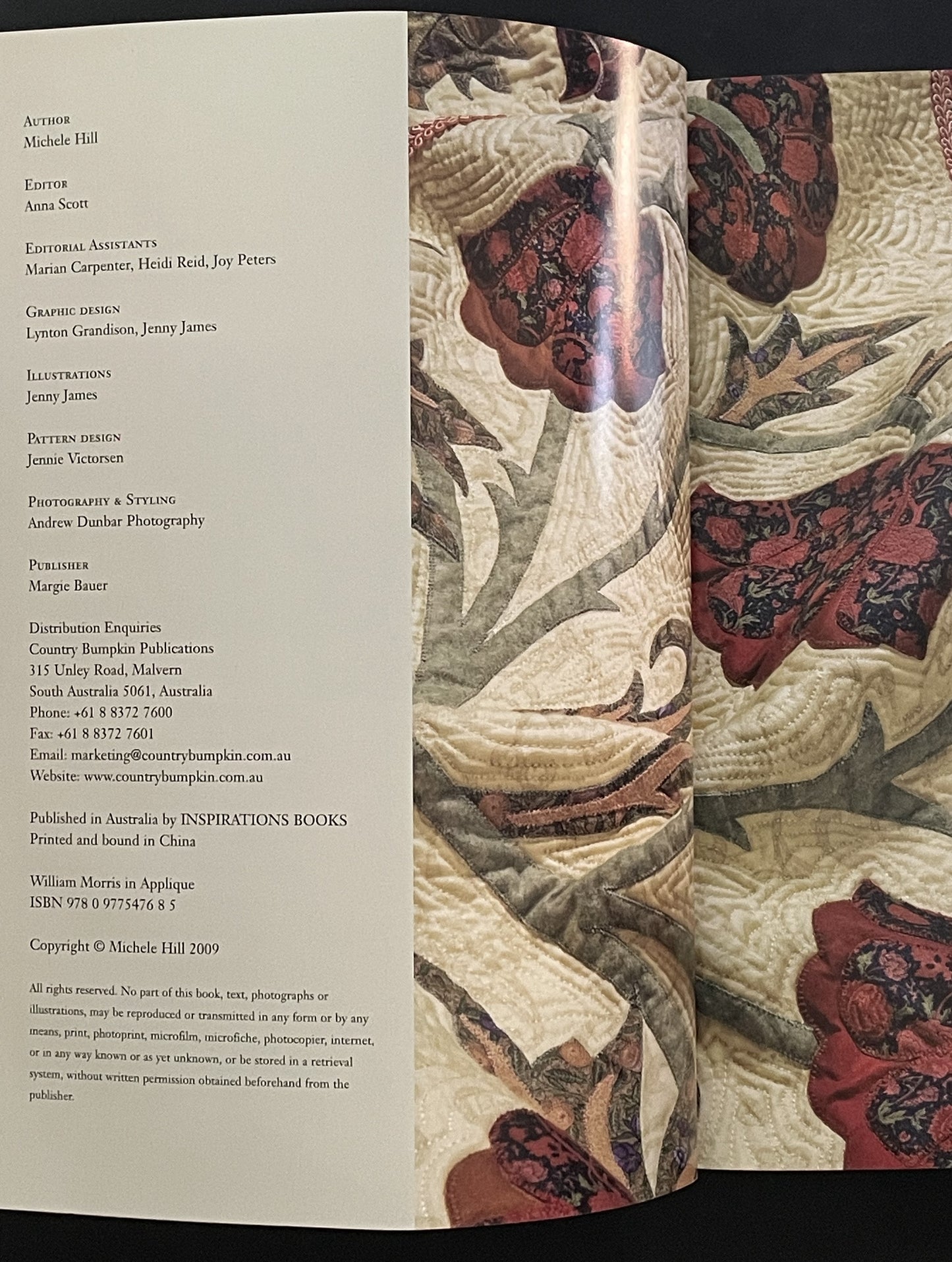 William Morris in Applique by Michele Hill