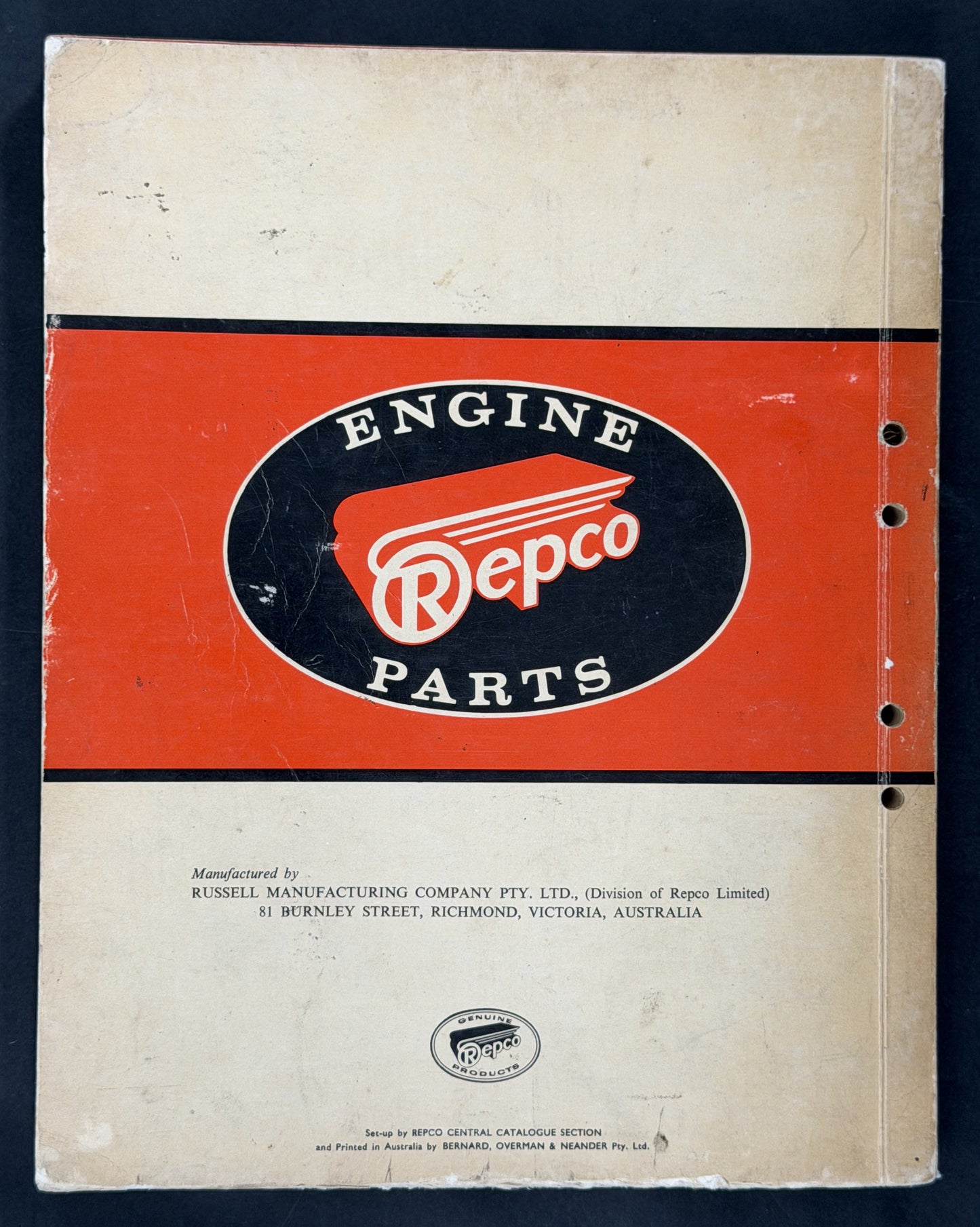 Catalogue No. R63 Engine Parts by Repco Engine Parts Group