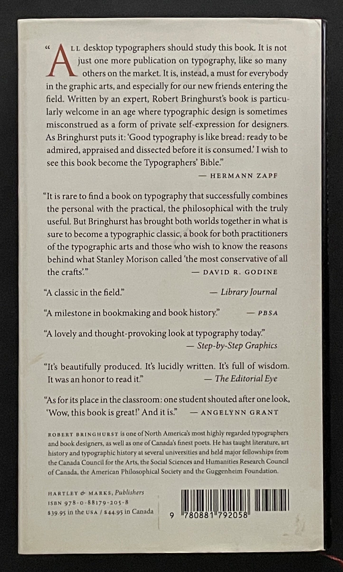 The Elements of Typographic Style by Robert Bringhurst