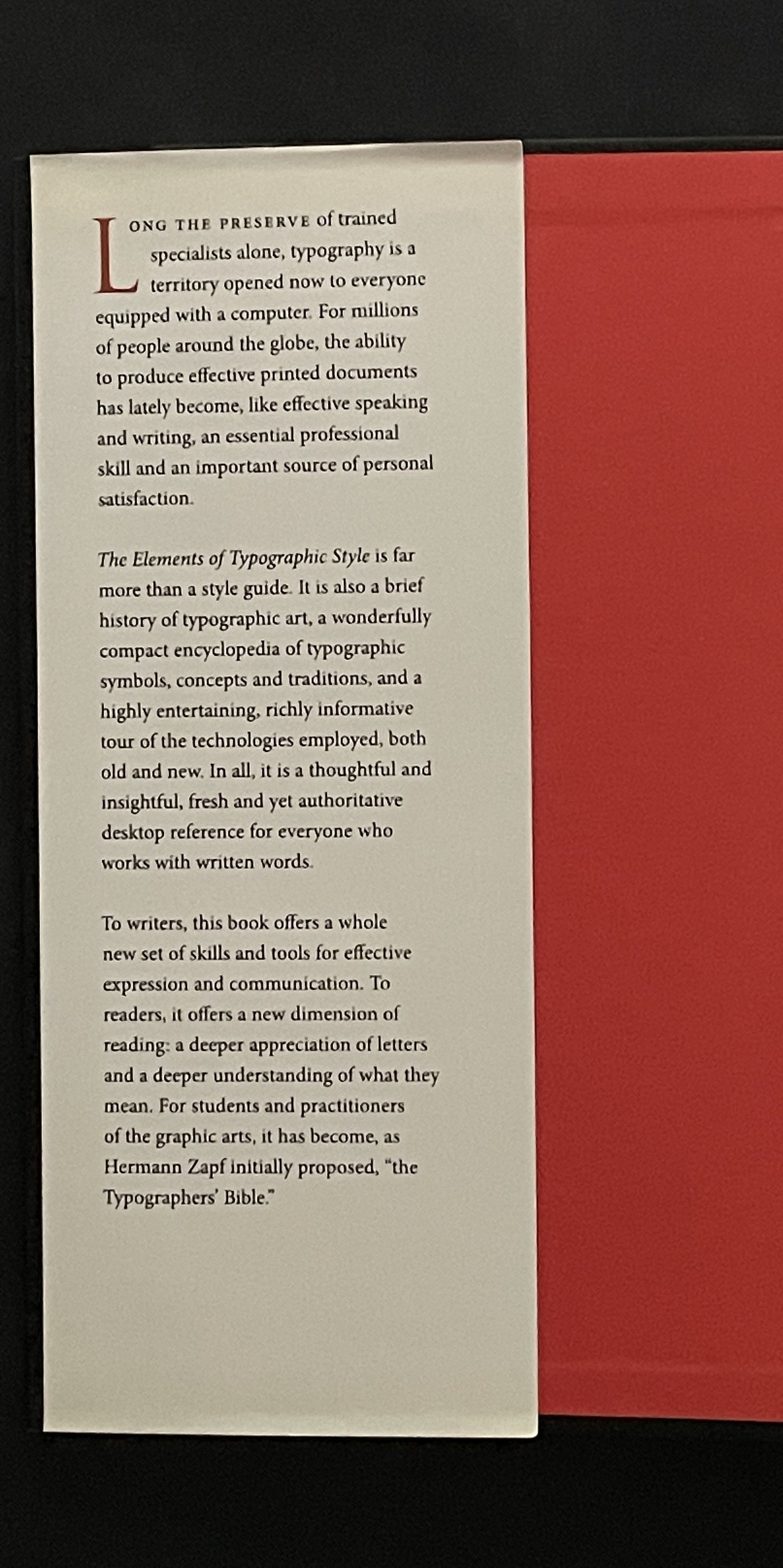 The Elements of Typographic Style by Robert Bringhurst