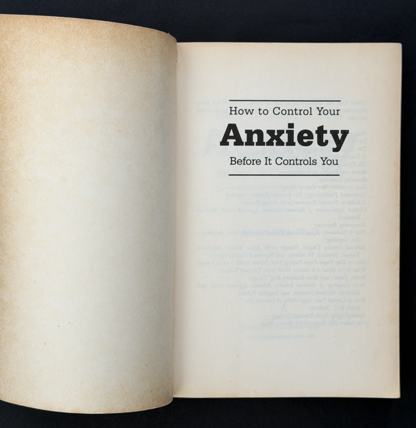 How to Control Your Anxiety Before it Controls You by Albert Ellis