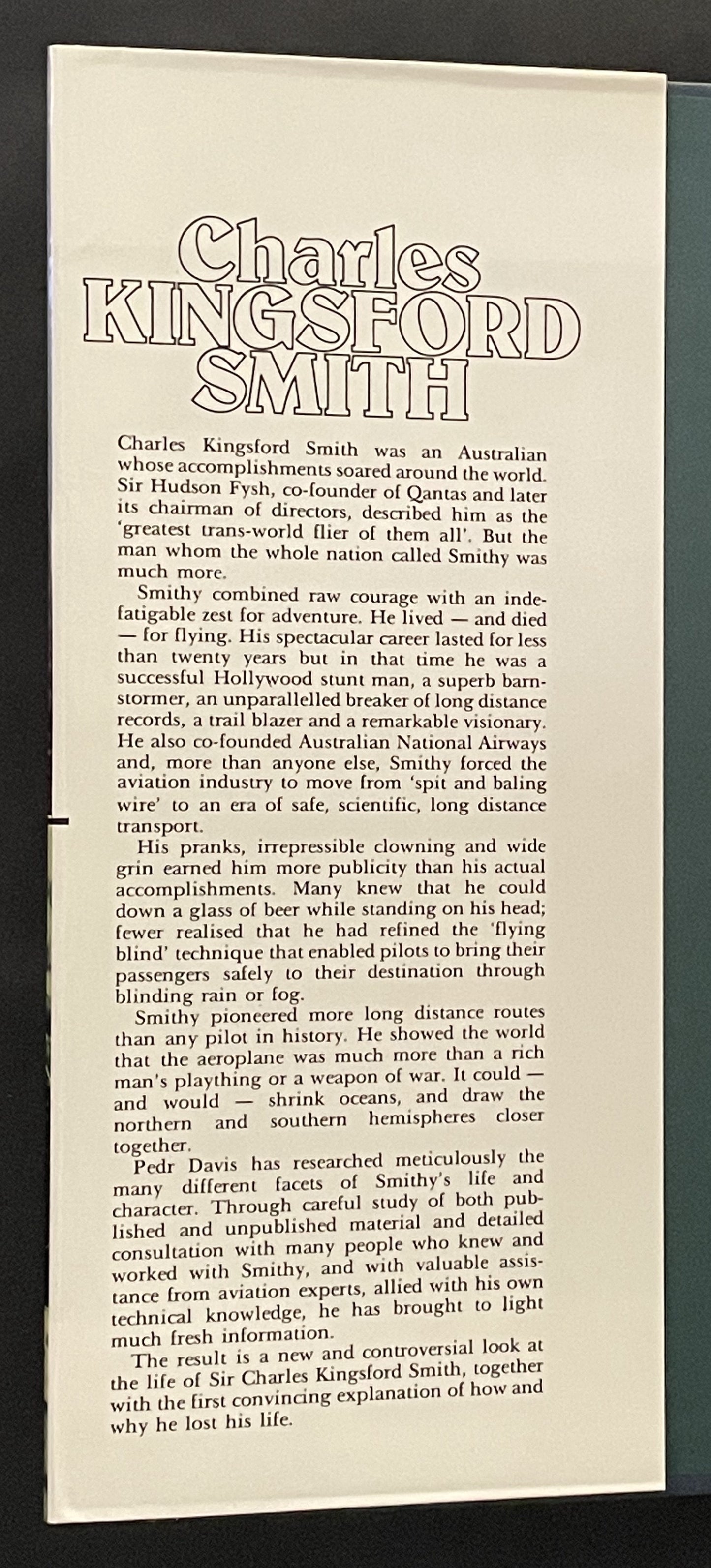 Charles Kingsford Smith by Pedr Llewellyn Davis, Nancy Bird Walton