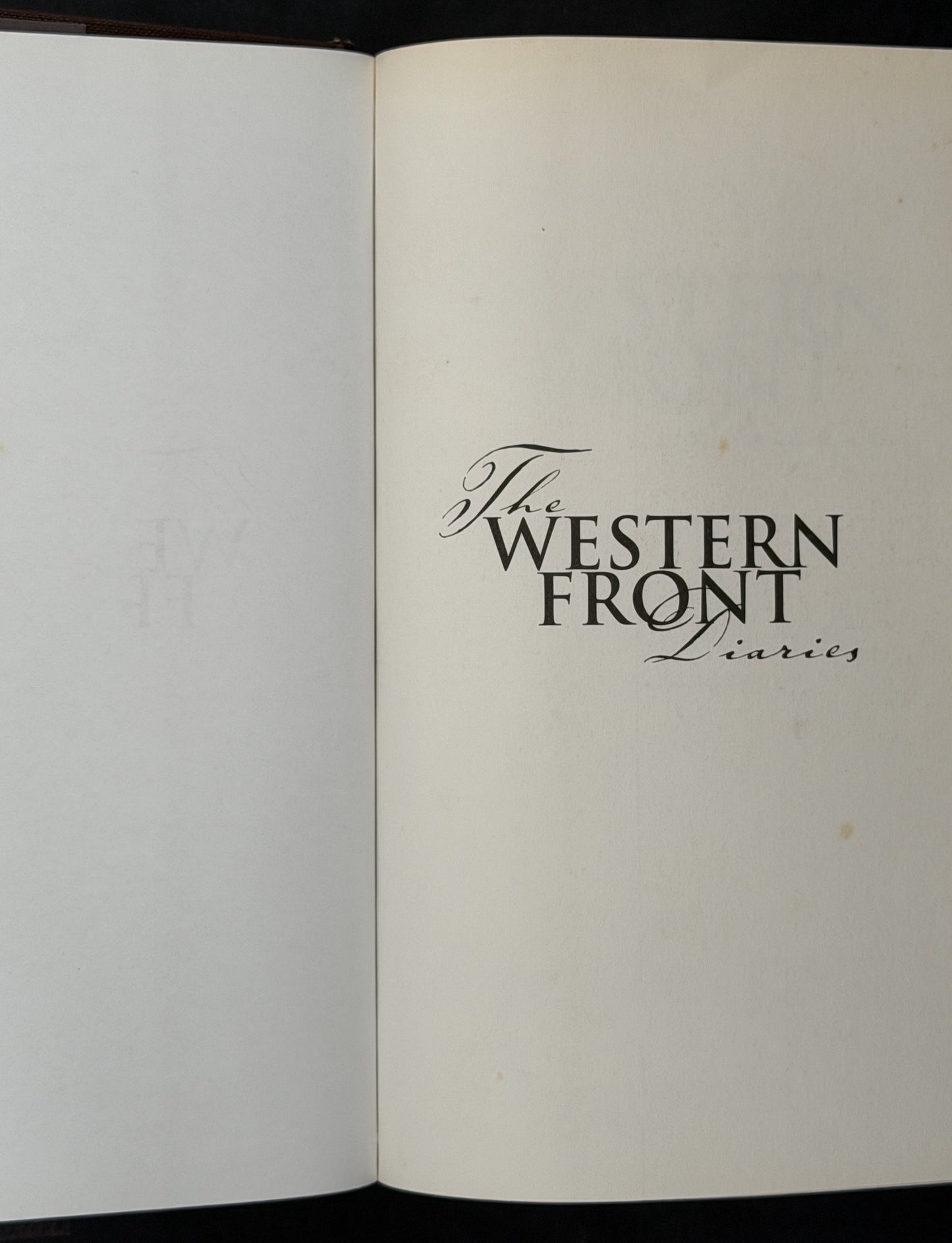 Western Front Diaries by Jonathan King