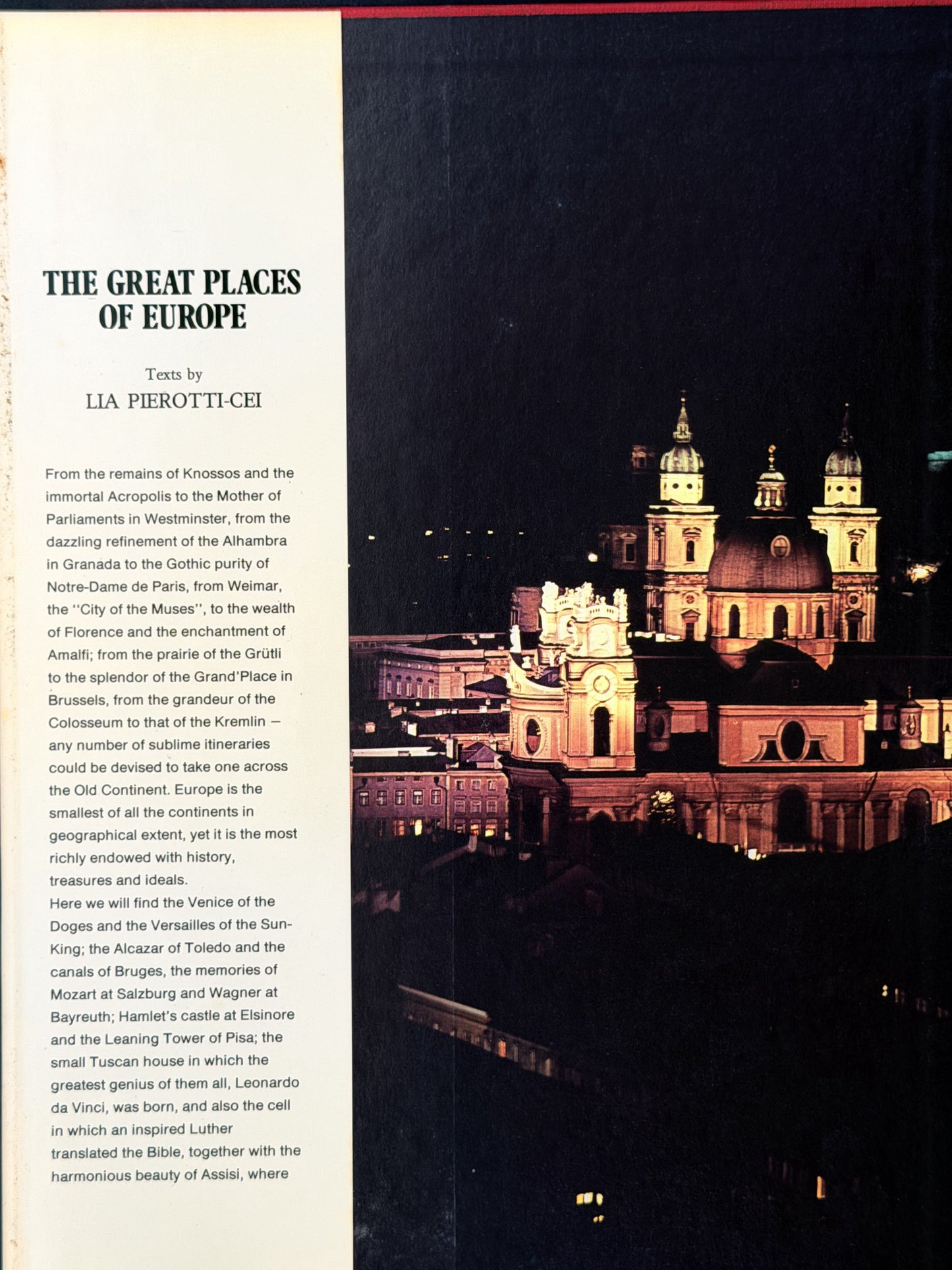 The Great Places of Europe by Lia Pierotti Cei