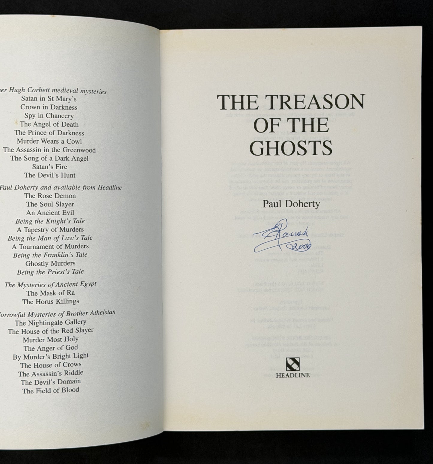 The Treason of the Ghosts by Paul Doherty