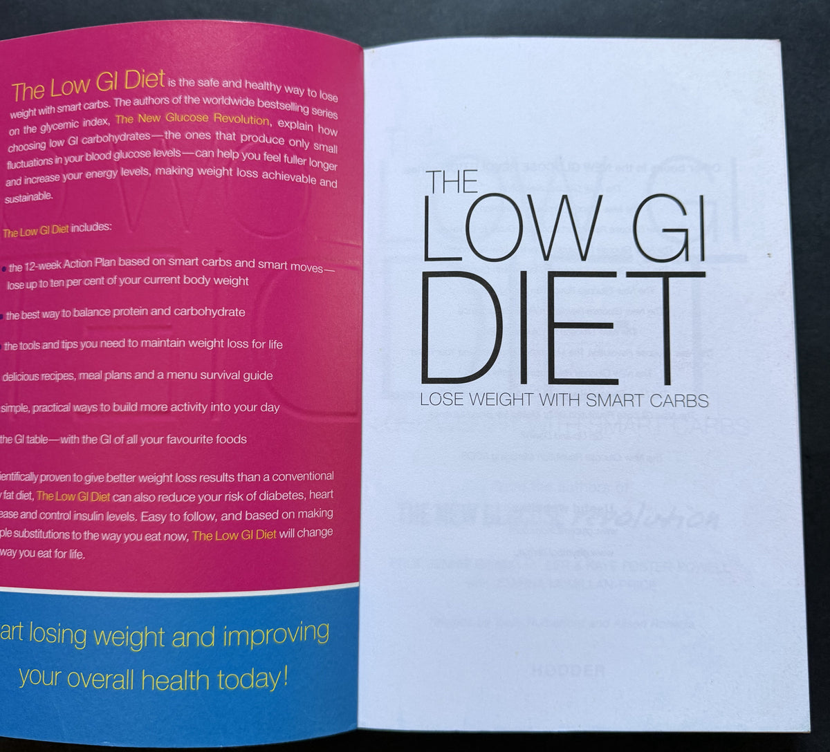 The Low GI Diet by Janette Brand Miller et al.