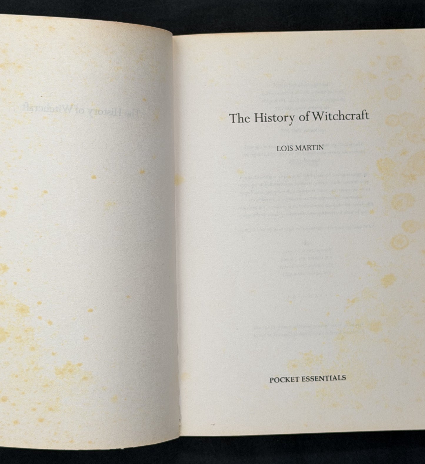 The History of Witchcraft by Lois Martin