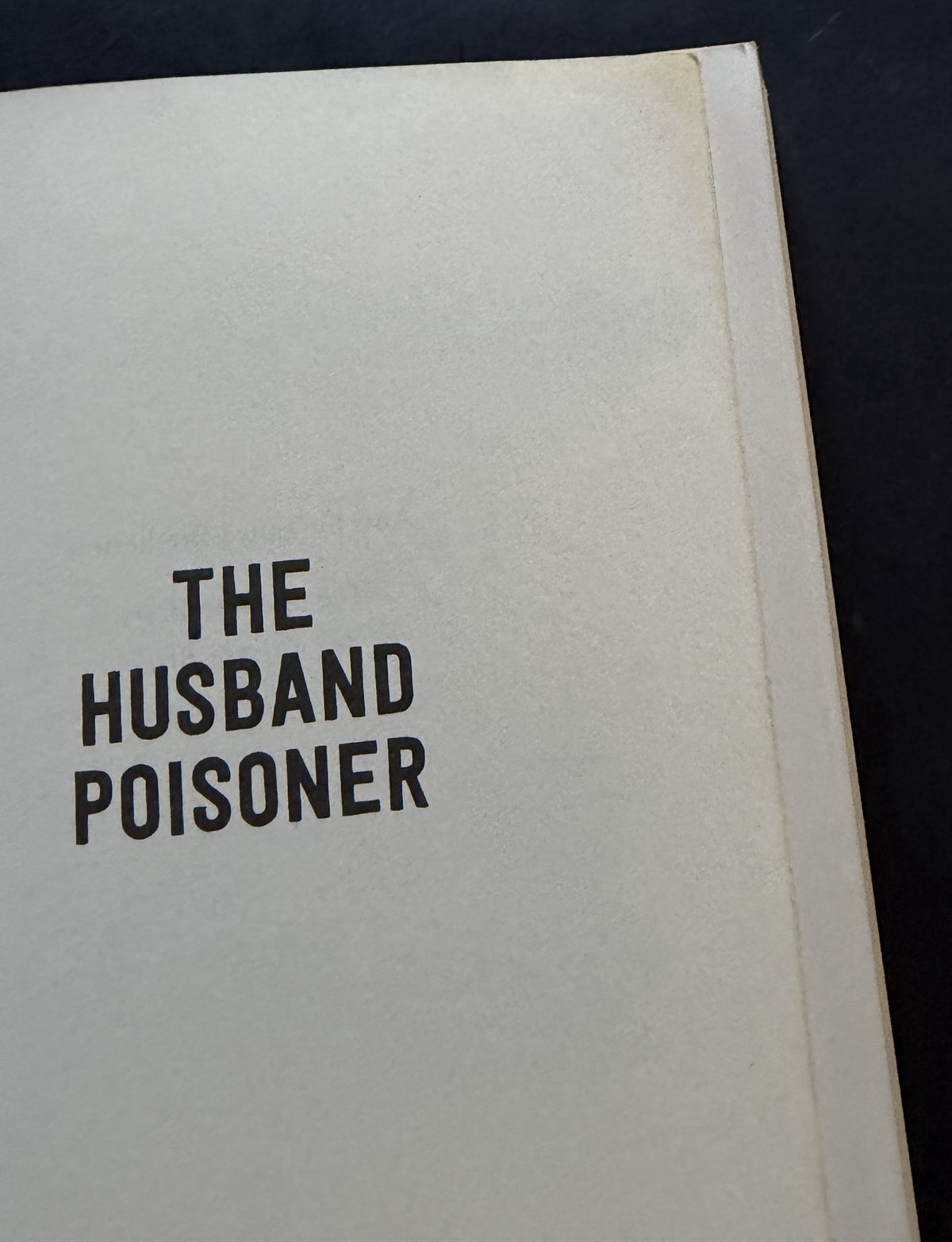 The Husband Poisoner by Tanya Bretherton