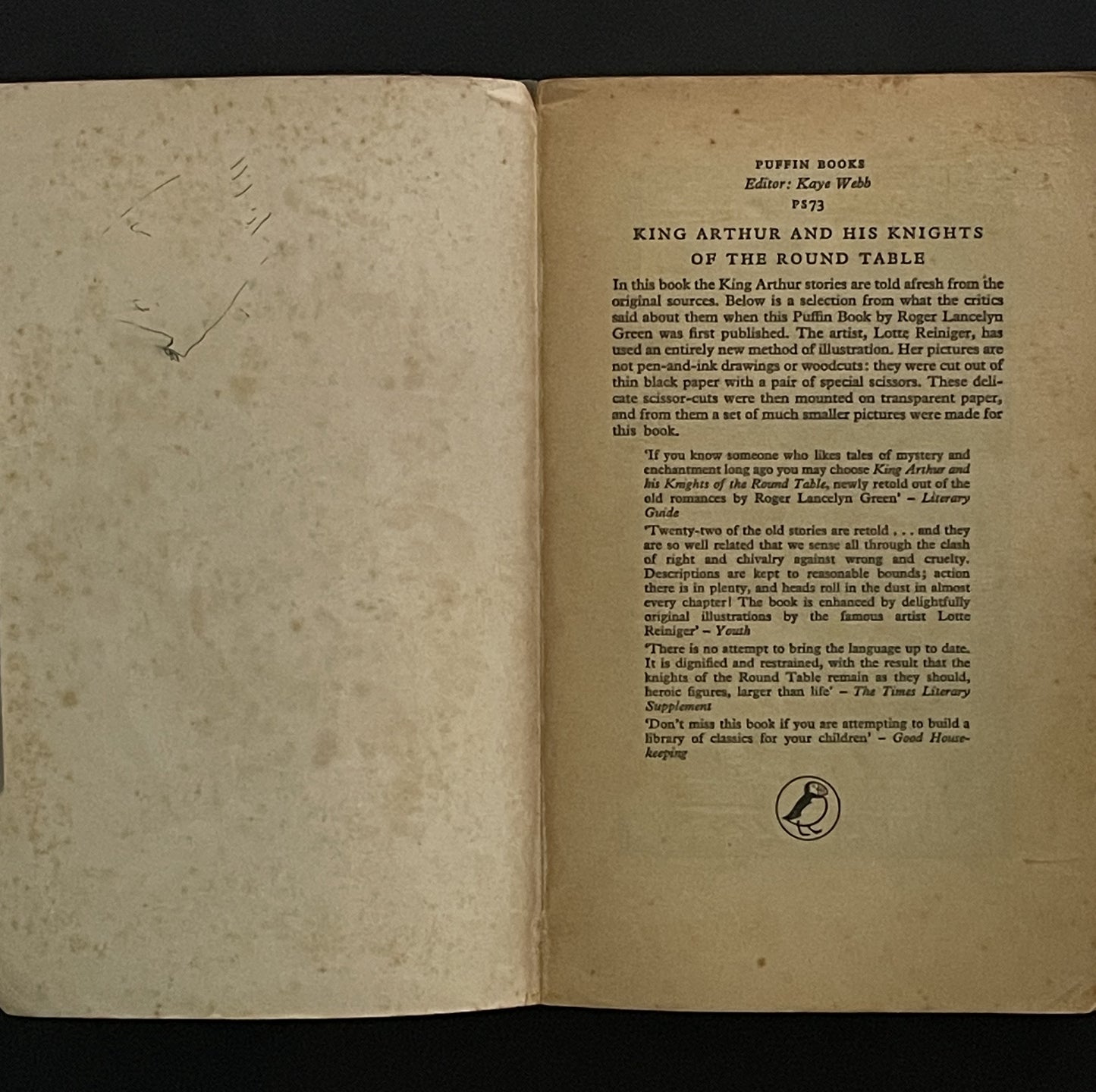 King Arthur and His Knights of the Round Table by Roger Lancelyn Green
