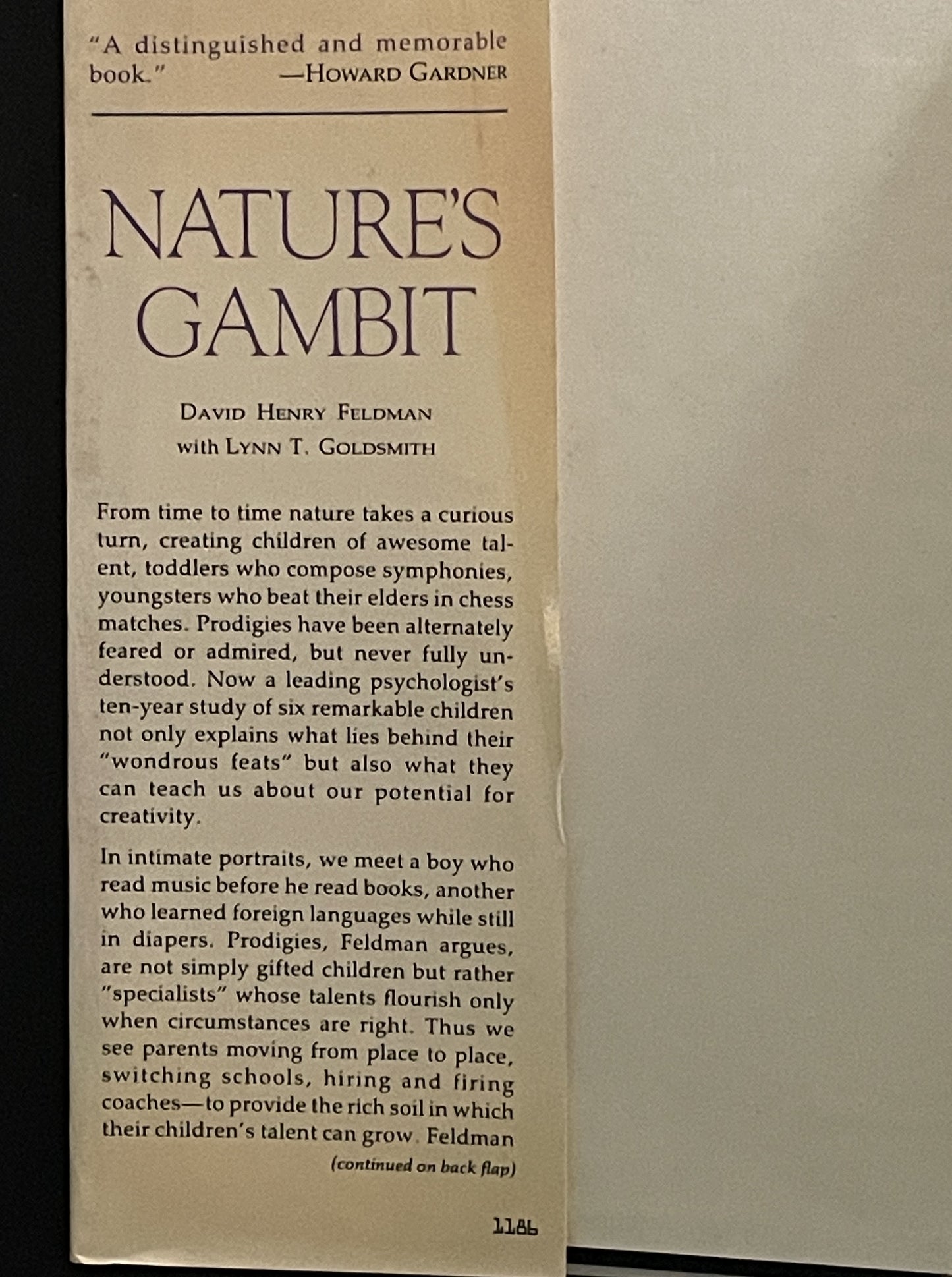 Natures Gambit by David Henry Feldman, Lynn T. Goldsmith