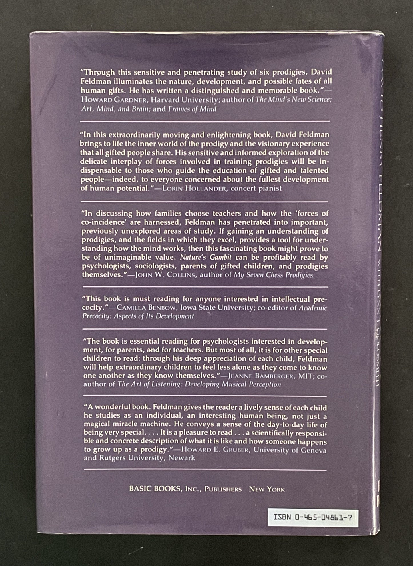 Natures Gambit by David Henry Feldman, Lynn T. Goldsmith