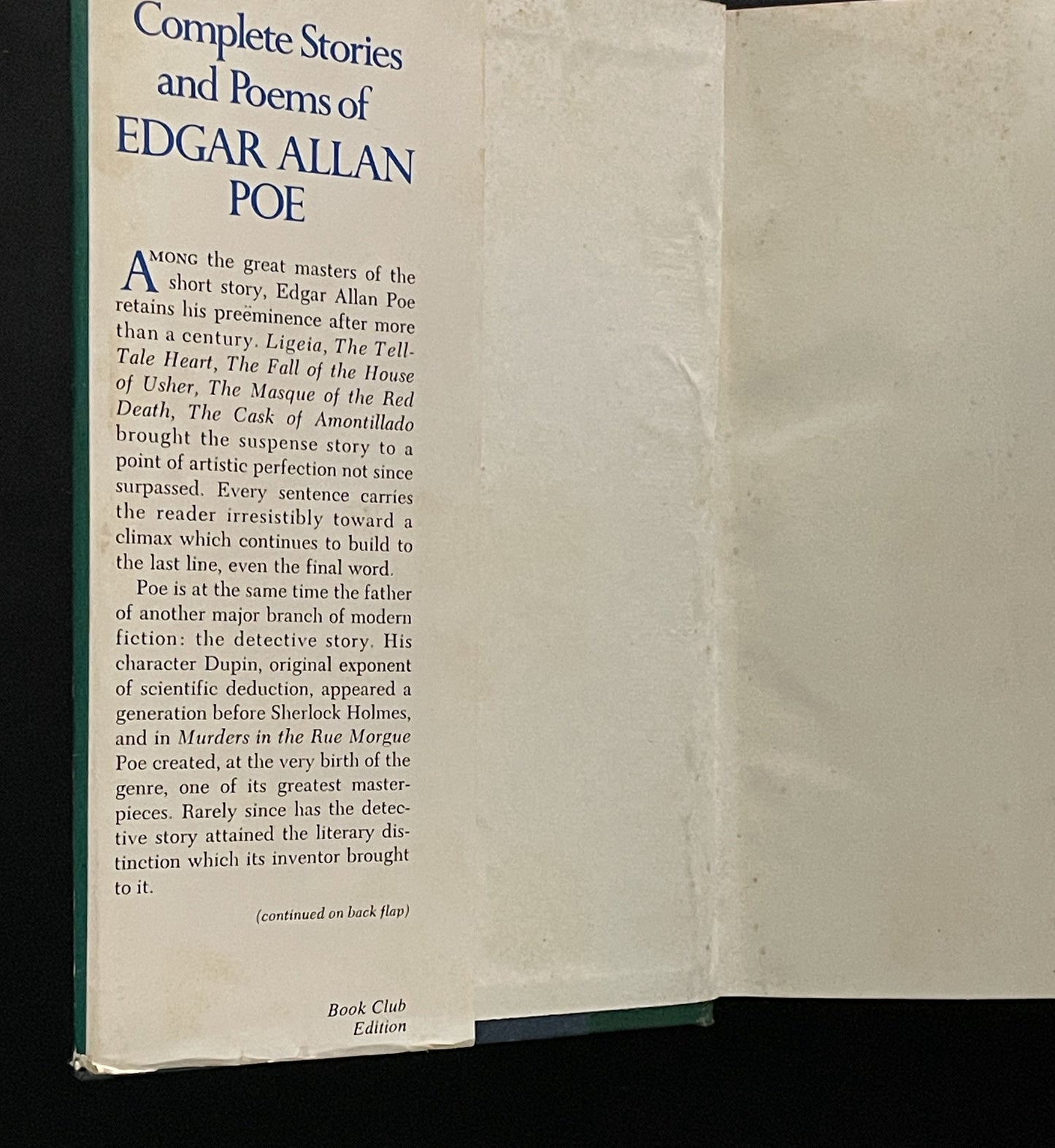 Complete Stories and Poems of Edgar Allan Poe