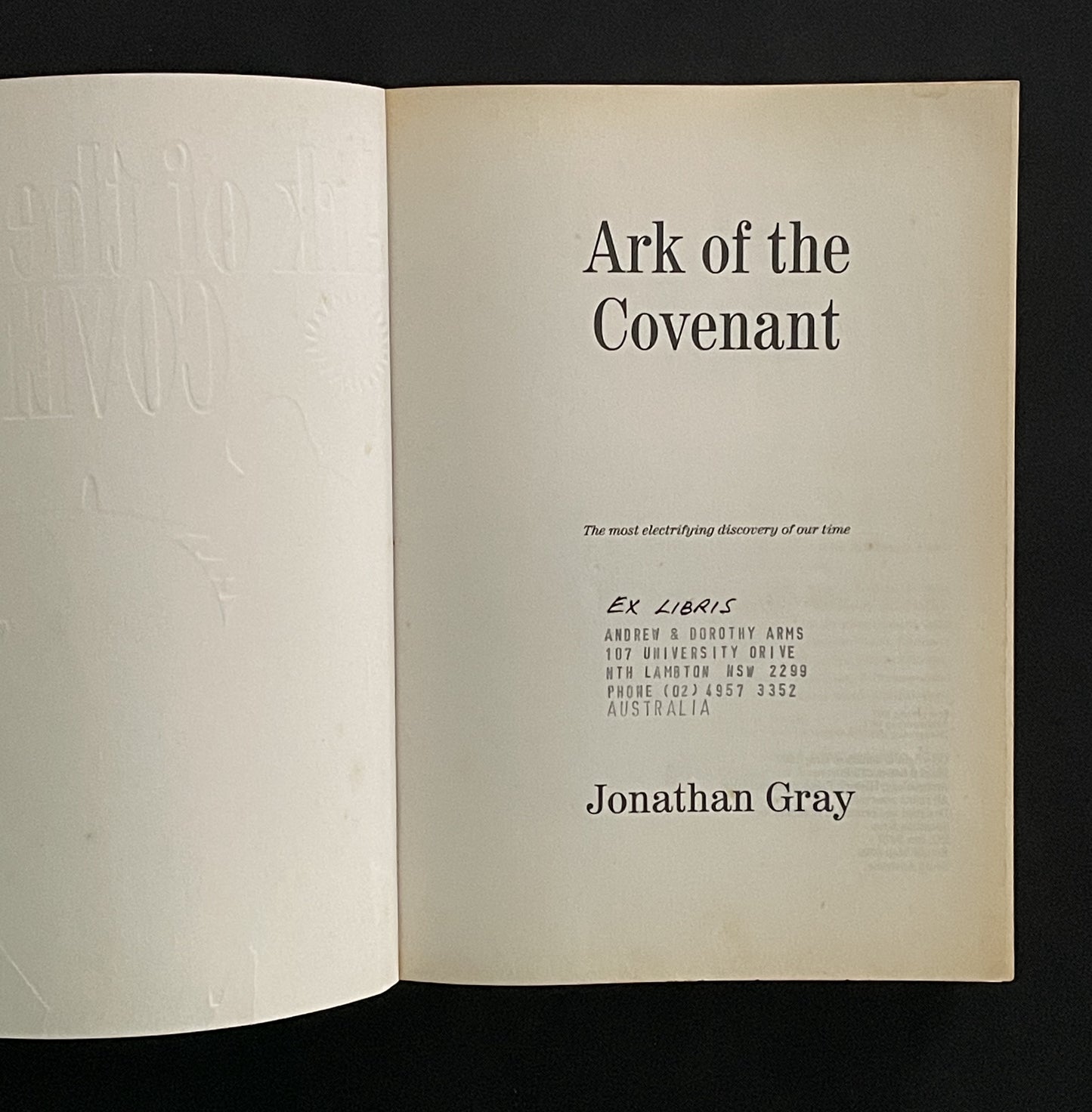 The Ark of the Covenant by Jonathan Gray