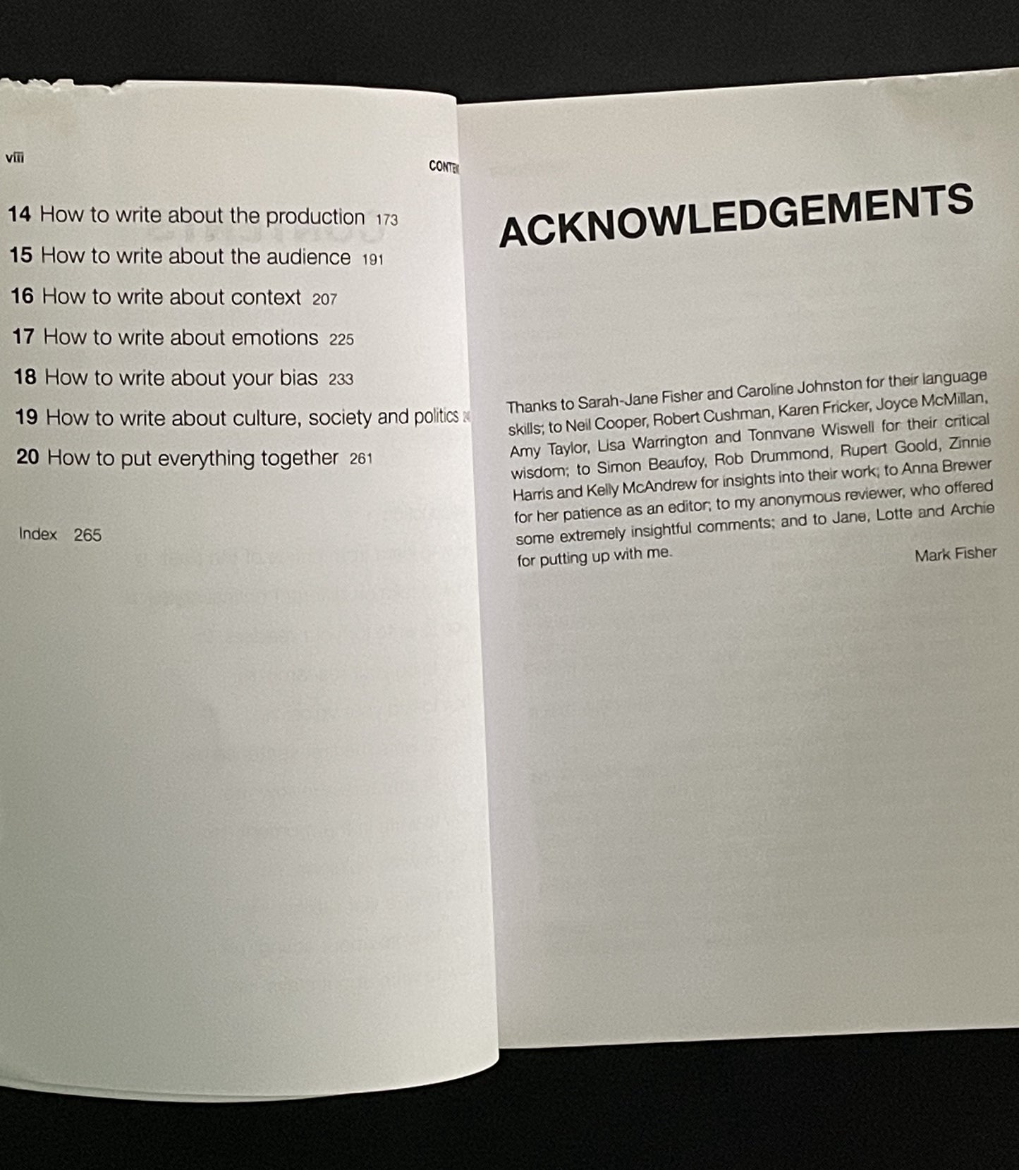 How to Write About Theatre by Mark Fisher