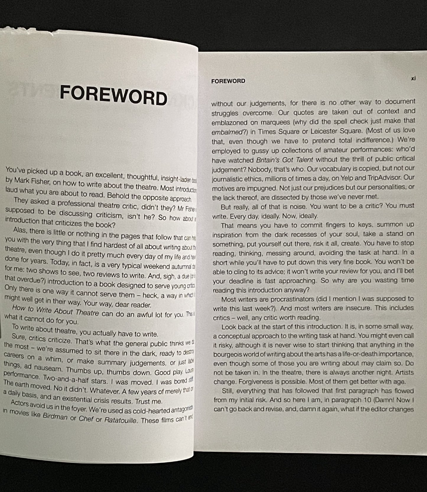 How to Write About Theatre by Mark Fisher