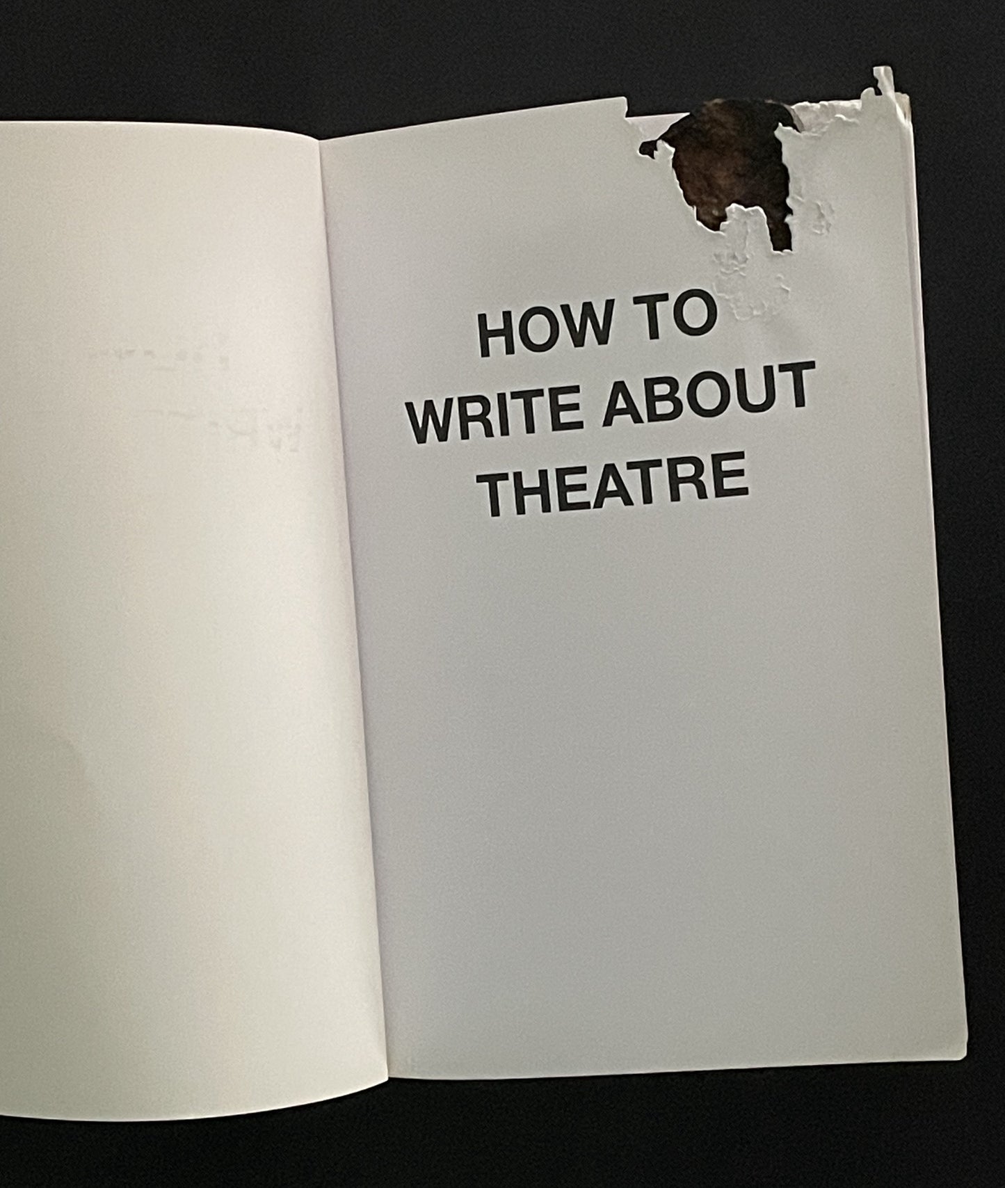 How to Write About Theatre by Mark Fisher