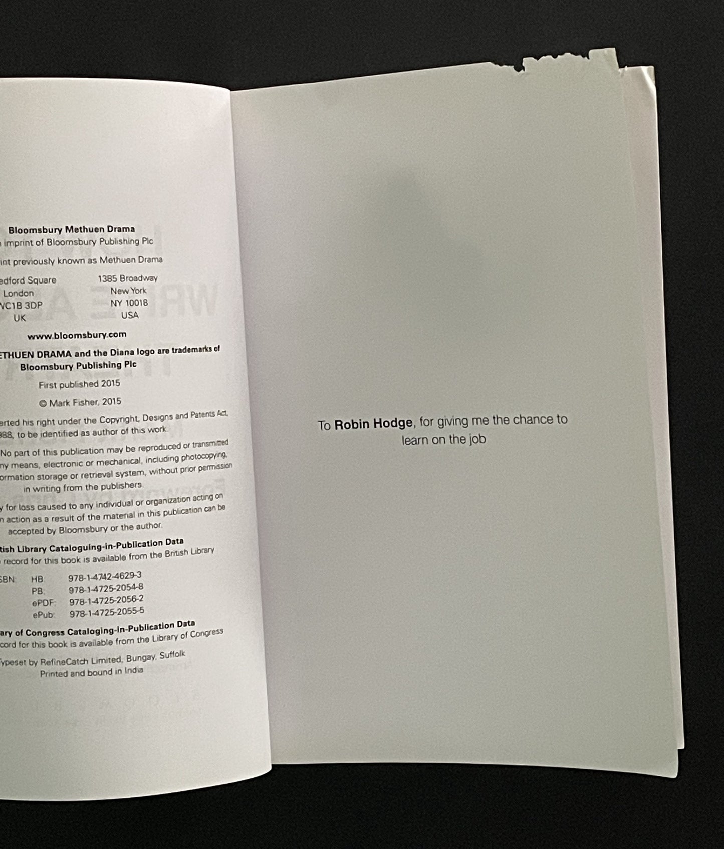 How to Write About Theatre by Mark Fisher