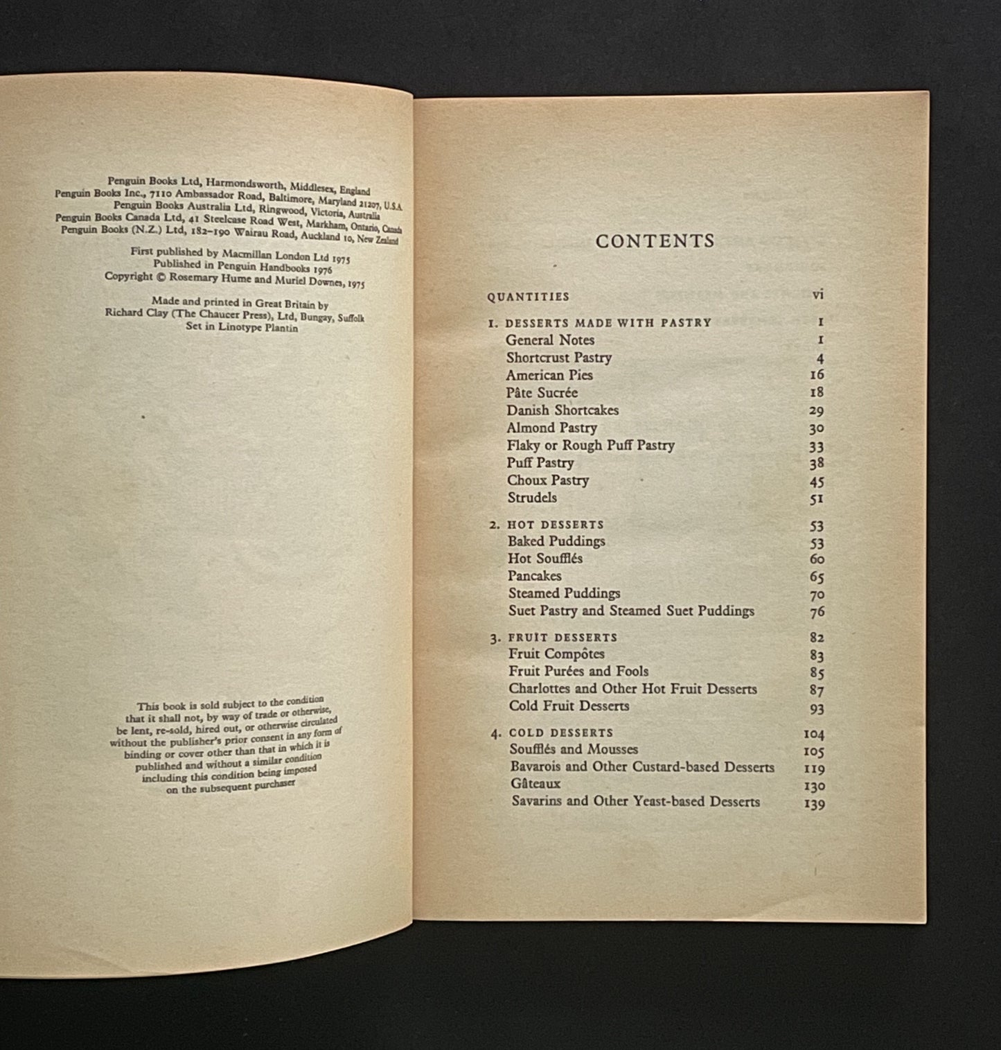 A Cordon Bleu Desserts and Puddings by Rosemary Hume & Muriel Downes