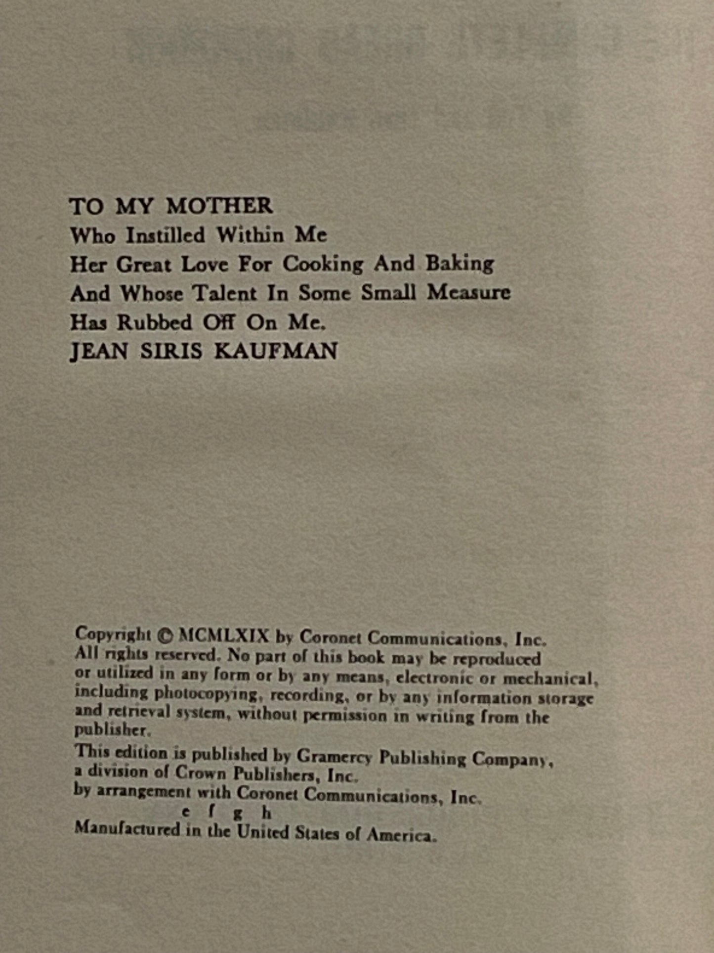 The Complete Bread Cookbook by Ted Kaufman, Jean Kaufman