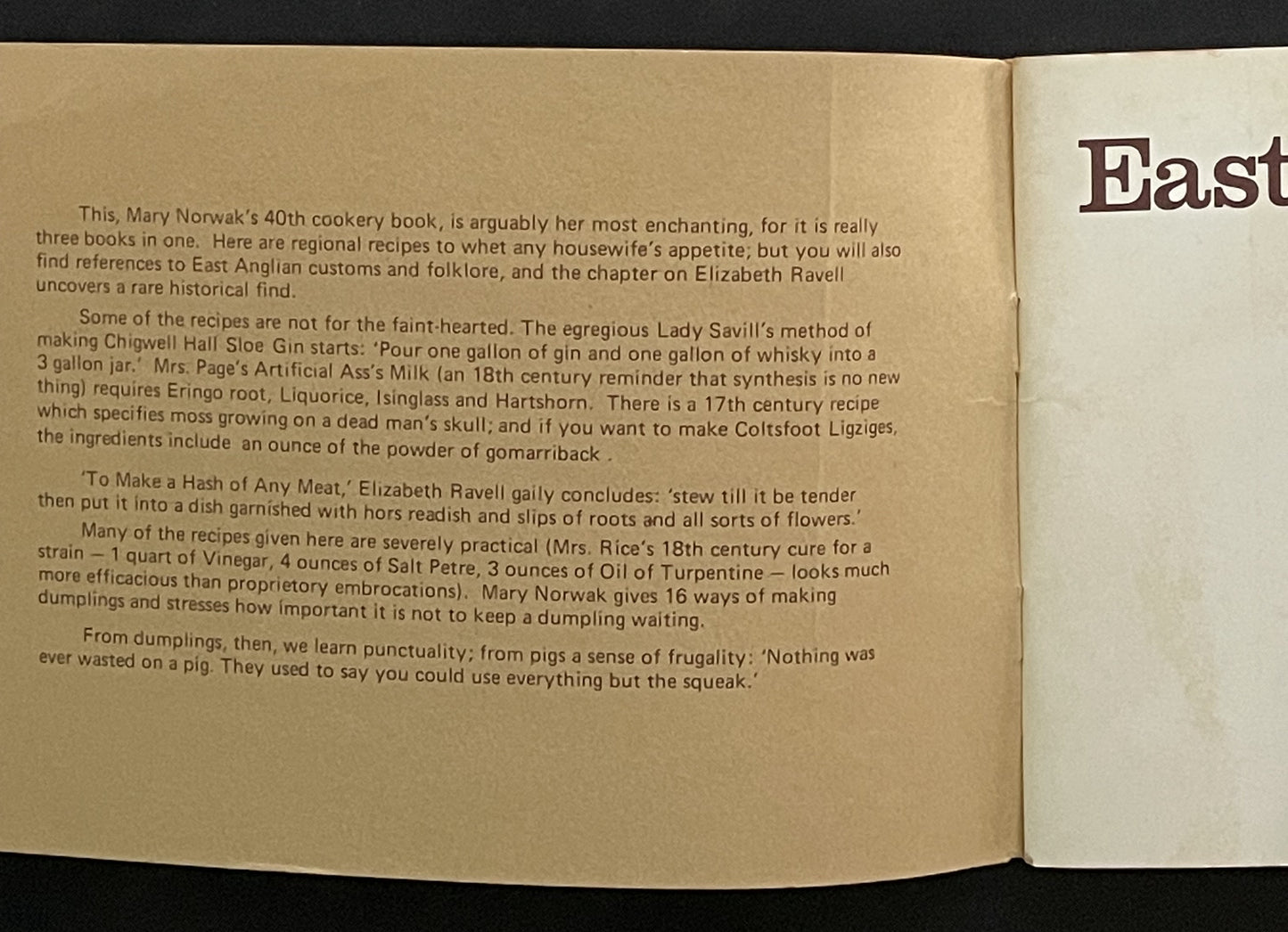 East Anglian Recipes by Mary Norwak