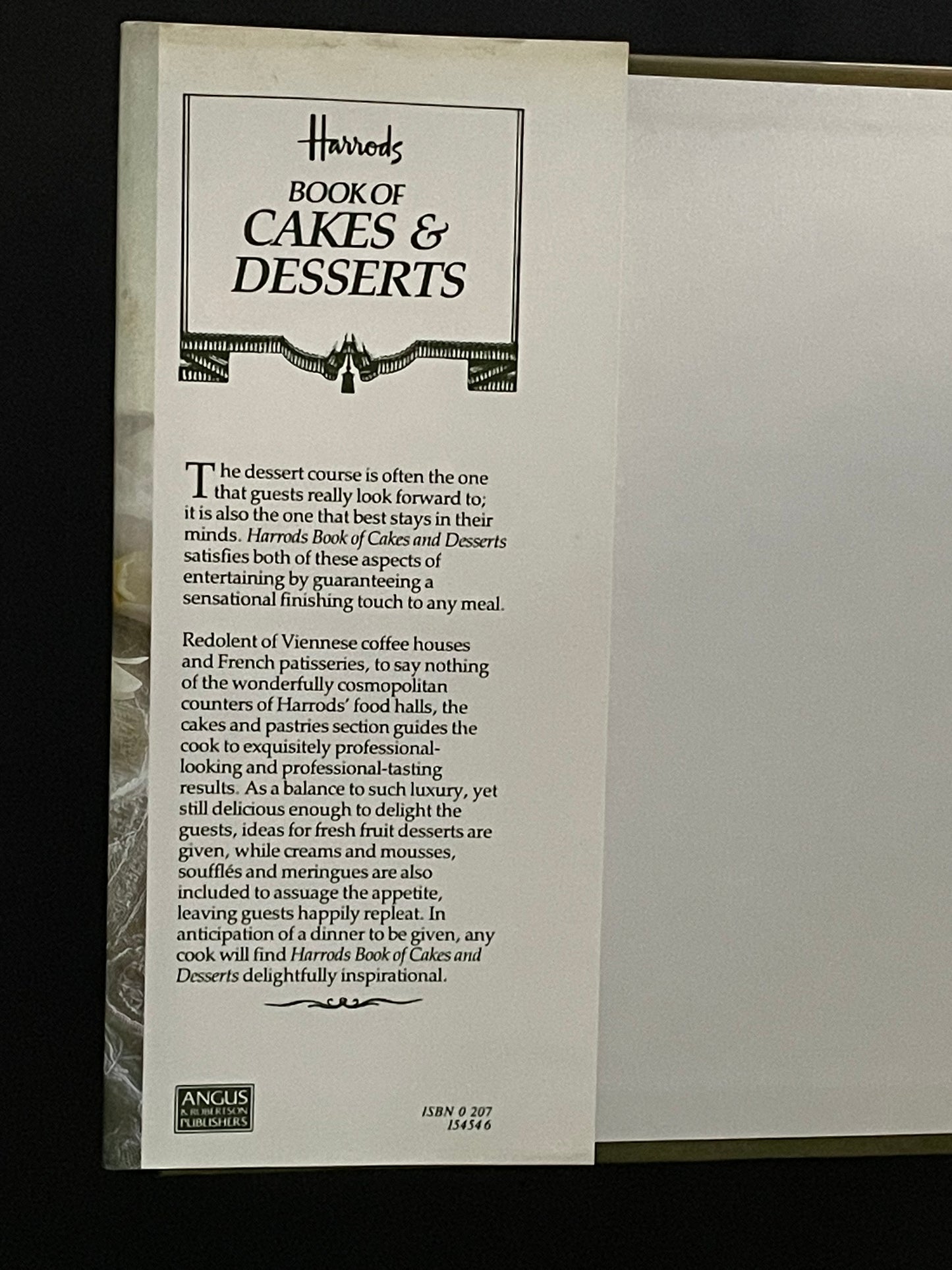 Harrods Book of Cakes & Desserts by Pat Alburey