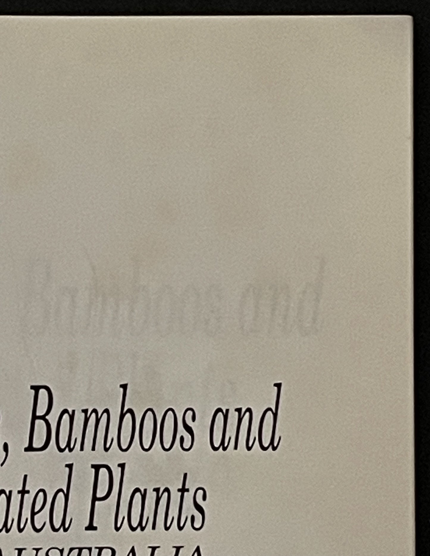 Grasses, Bamboos and Related Plants in Australia by Nick Romanowski