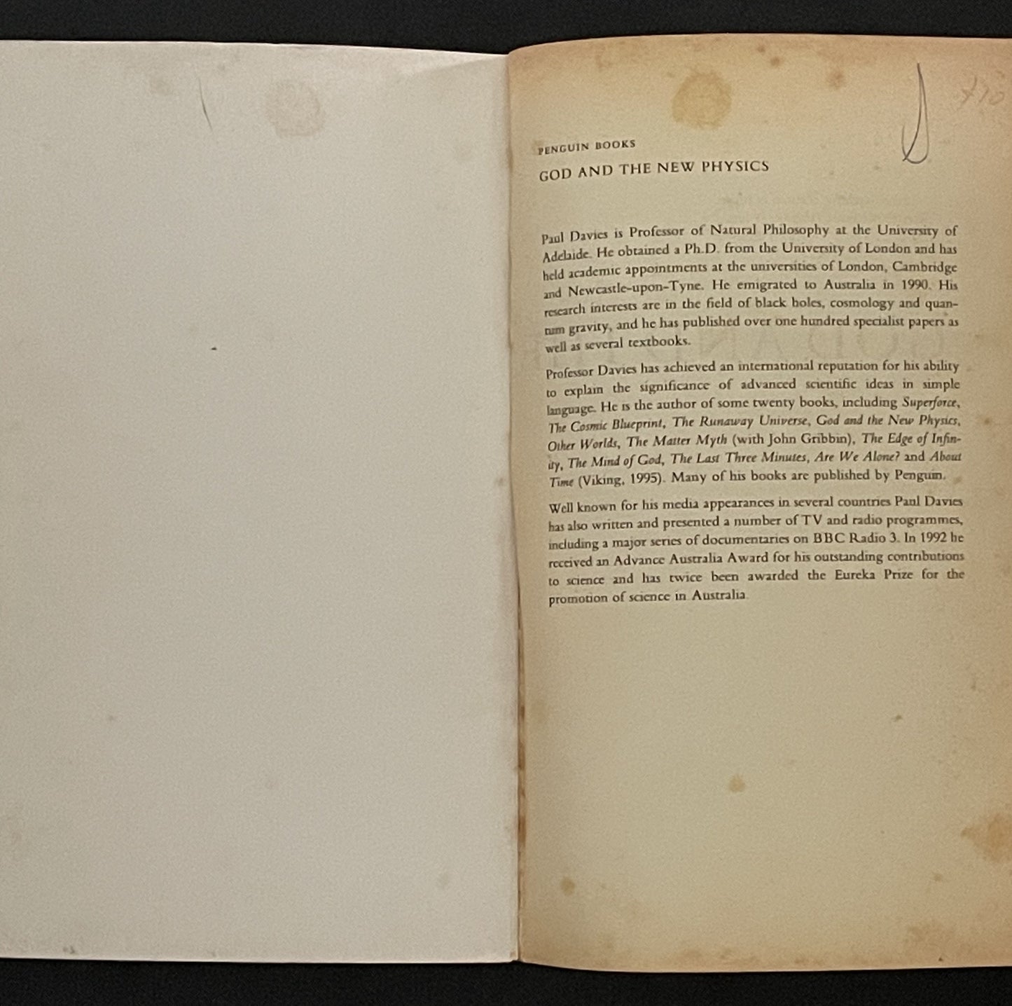 God and the New Physics by P. C. W. Davies, Paul Davies