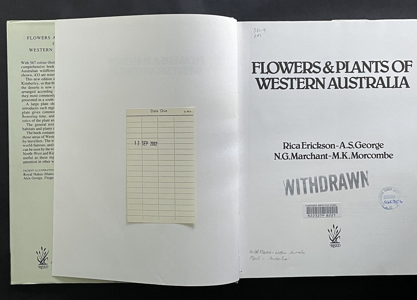 Flowers & Plants of Western Australia by Rica Erickson