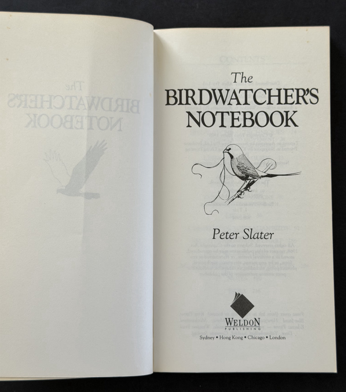The Birdwatcher’s Notebook by Peter Slater