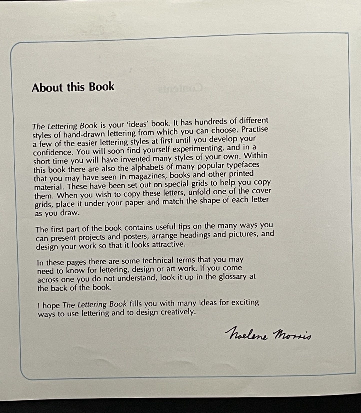 The Lettering Book by Noelene Morris
