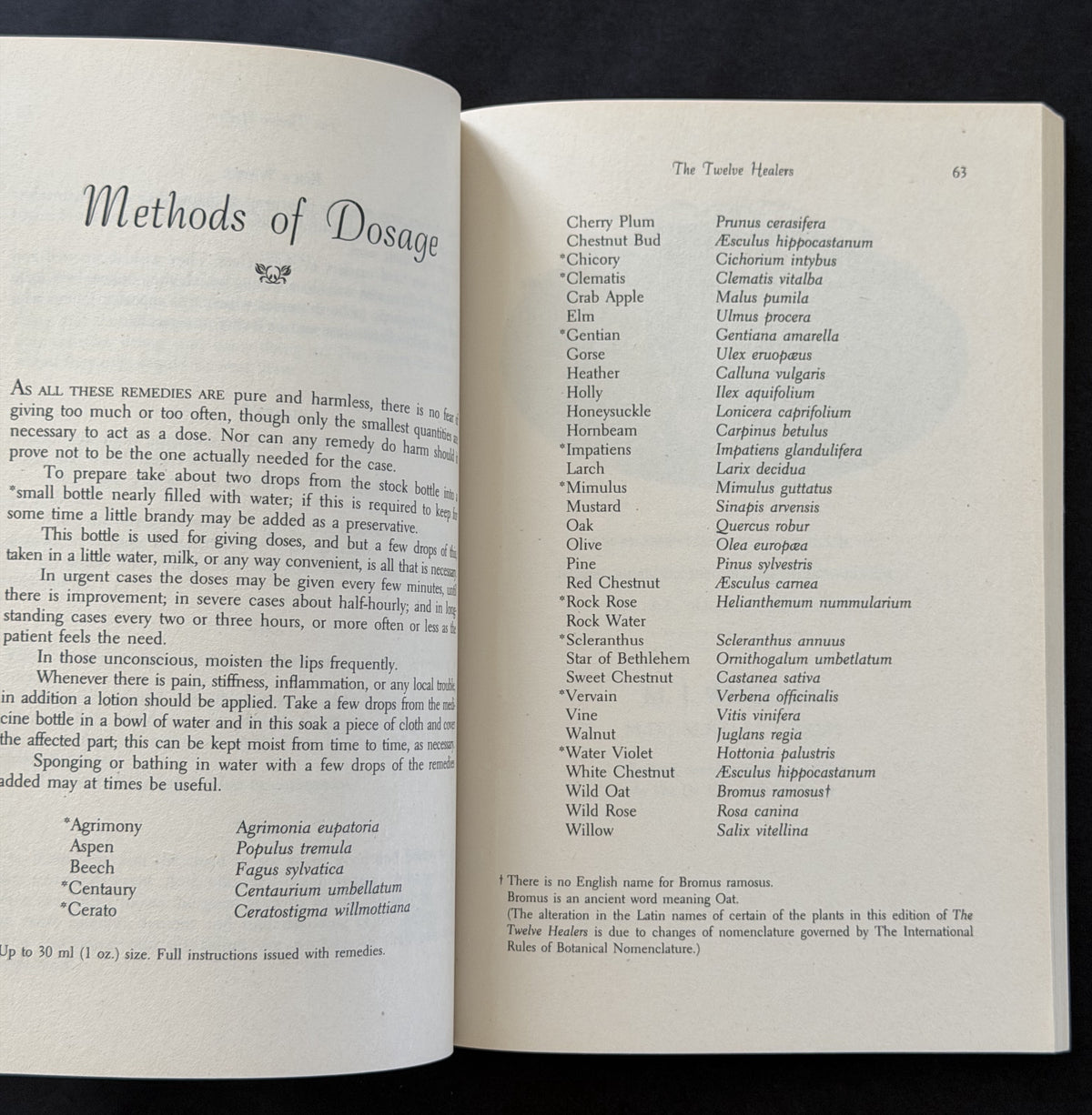 The Bach flower remedies. by Edward Bach