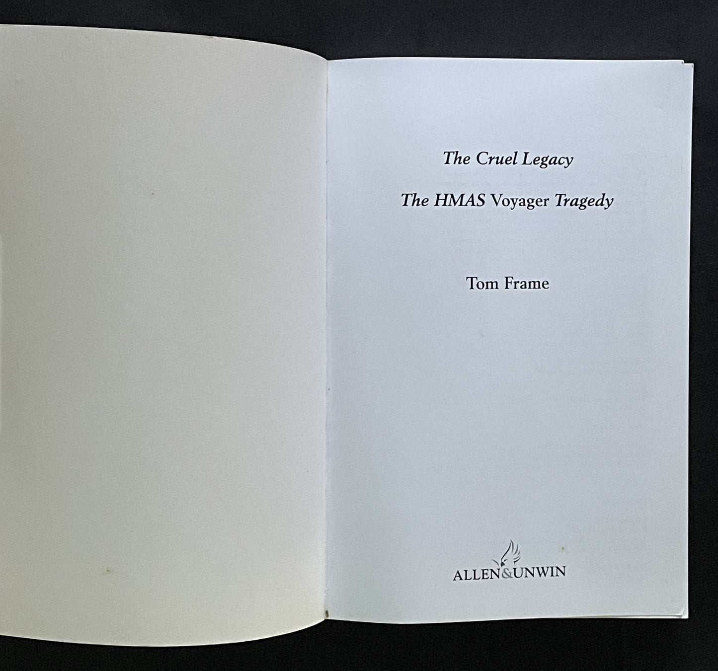 The Cruel Legacy by Tom Frame
