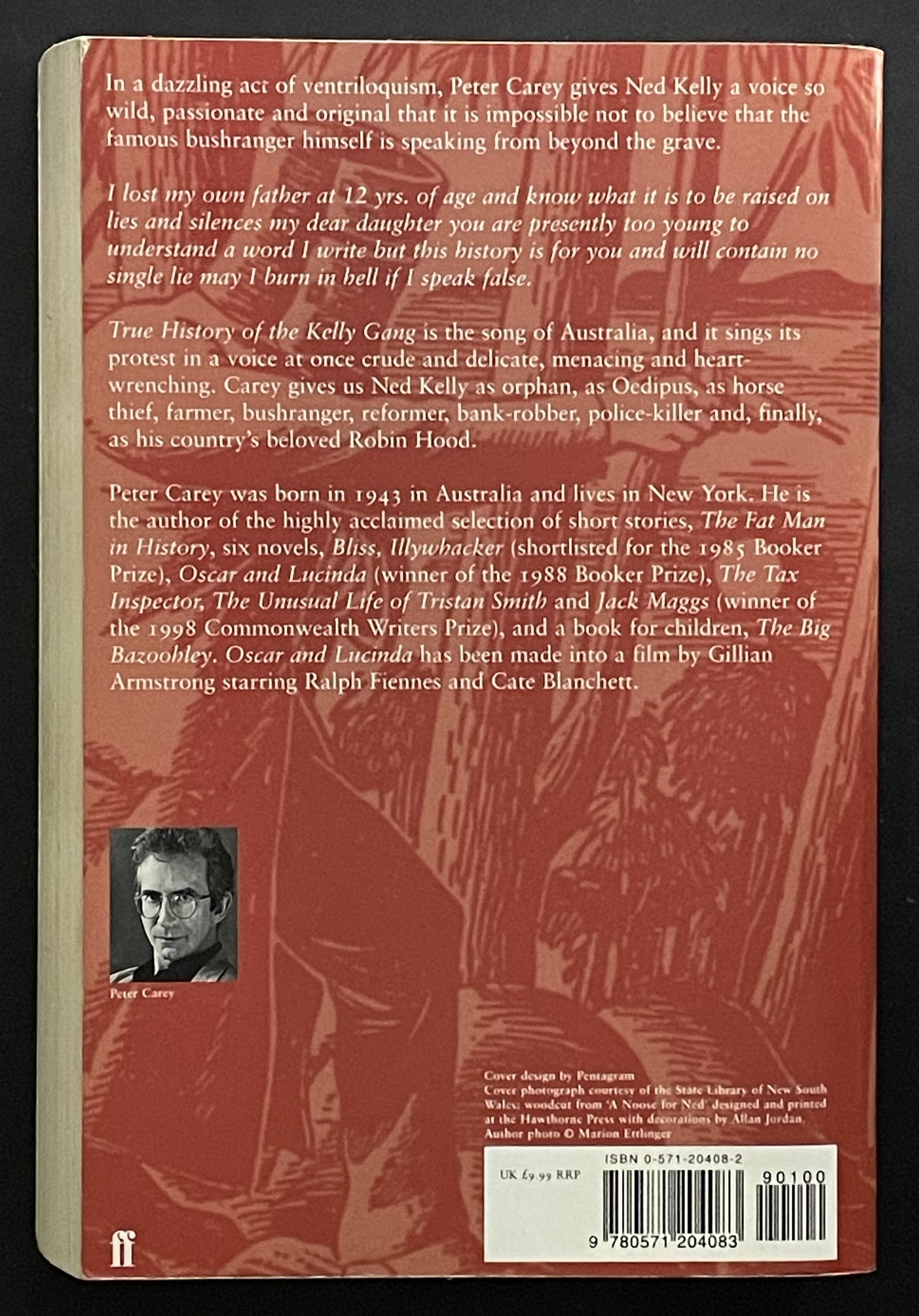 True History of the Kelly Gang by Peter Carey