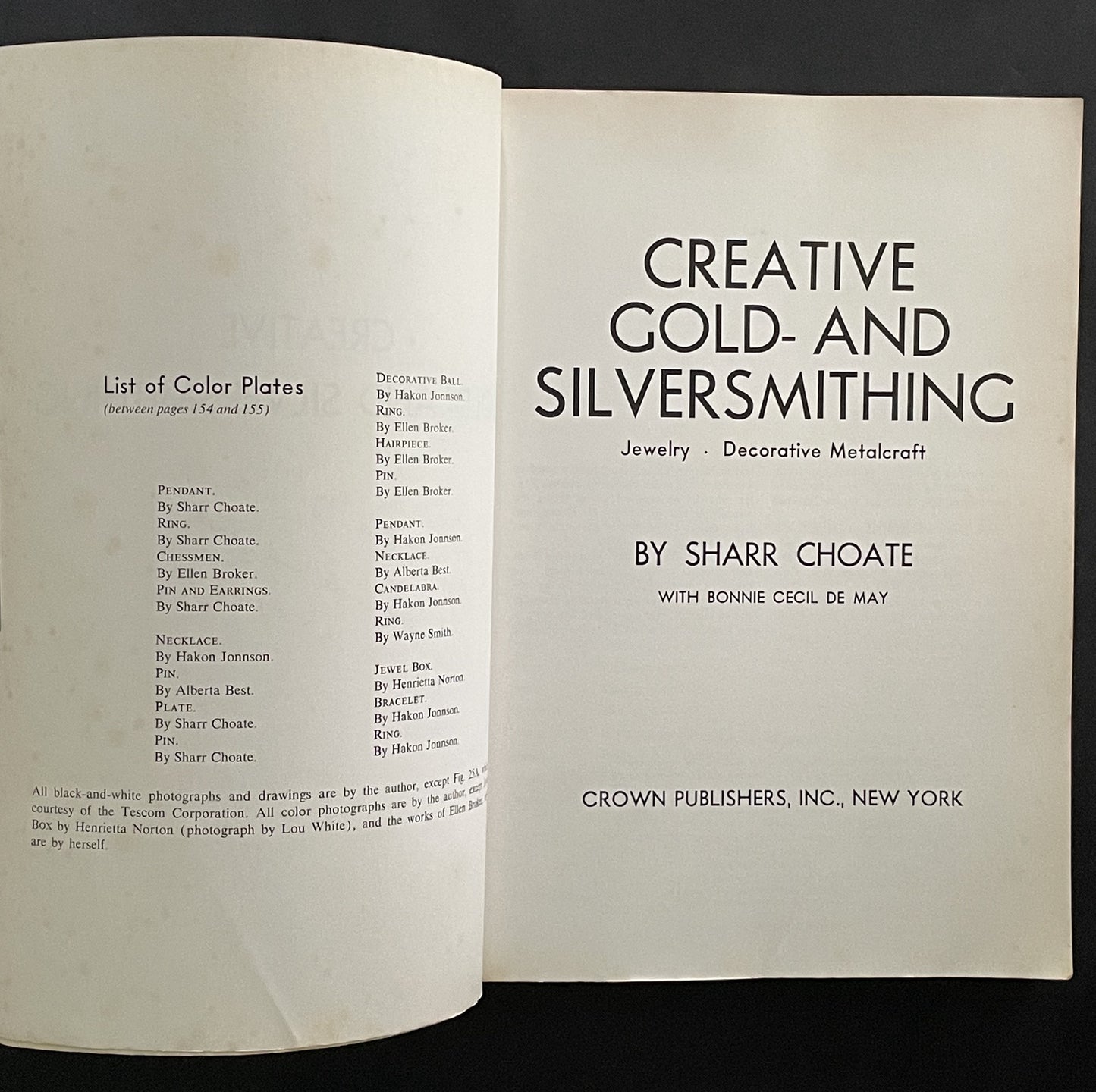 Creative Gold- and Silversmithing by Sharr Choate, Bonnie Cecil De May