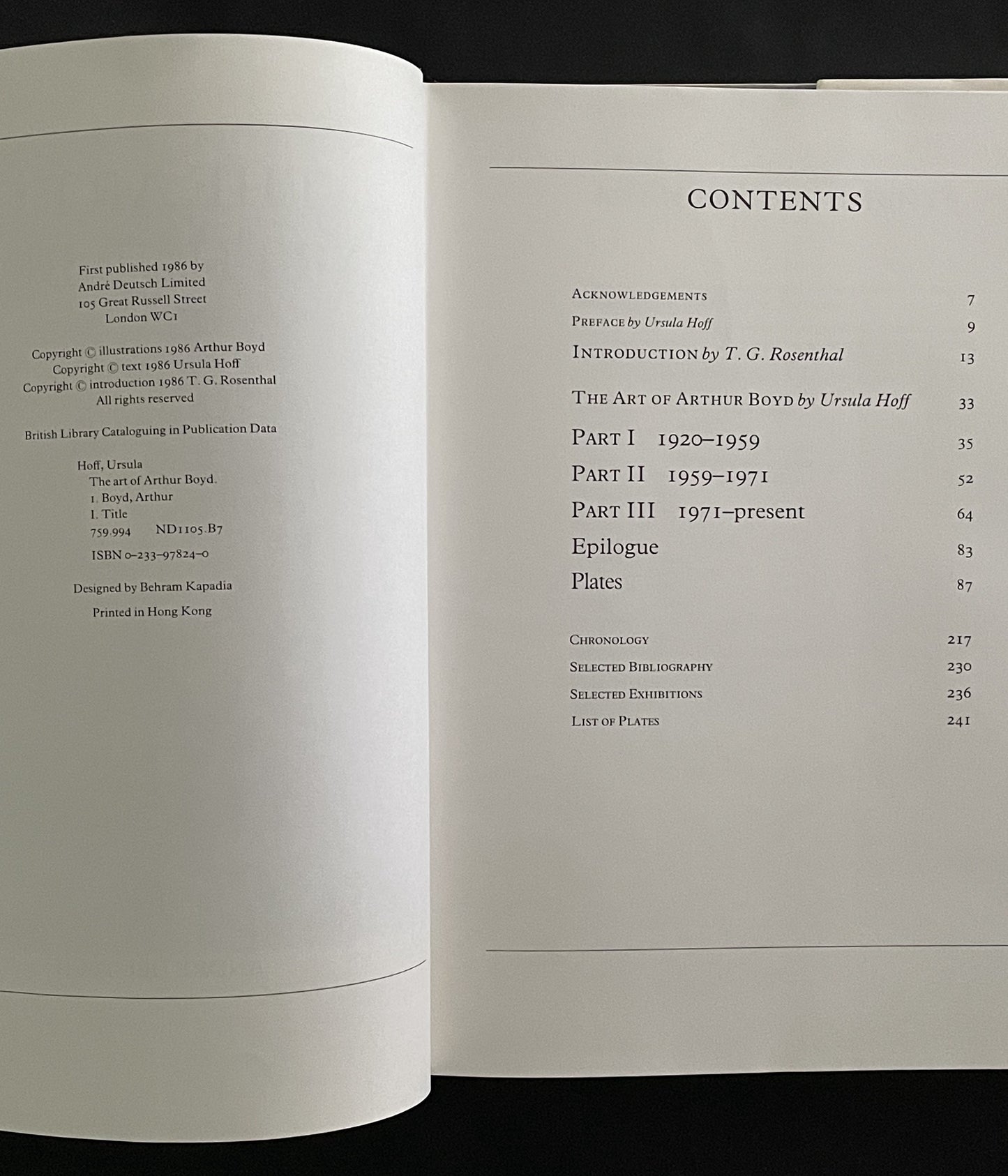 The Art of Arthur Boyd by Ursula Hoff, Arthur Boyd