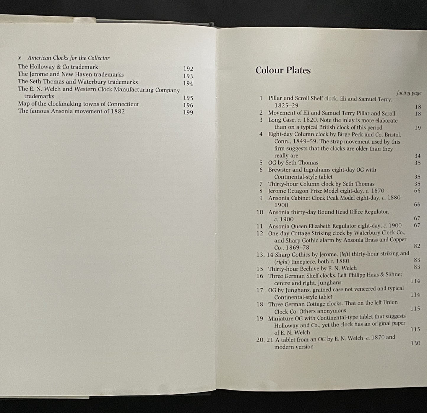 American Clocks for the Collector by Eric John Tyler
