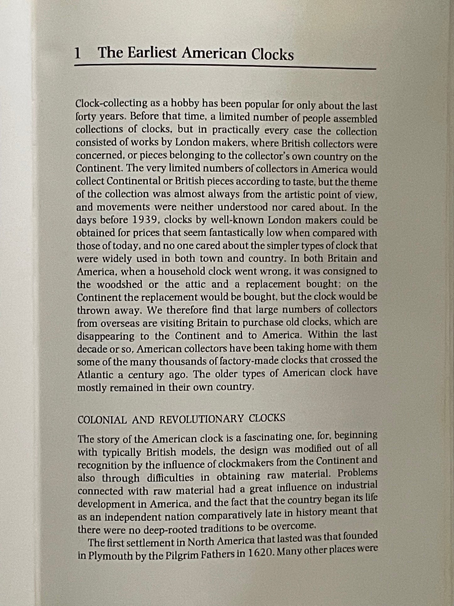 American Clocks for the Collector by Eric John Tyler
