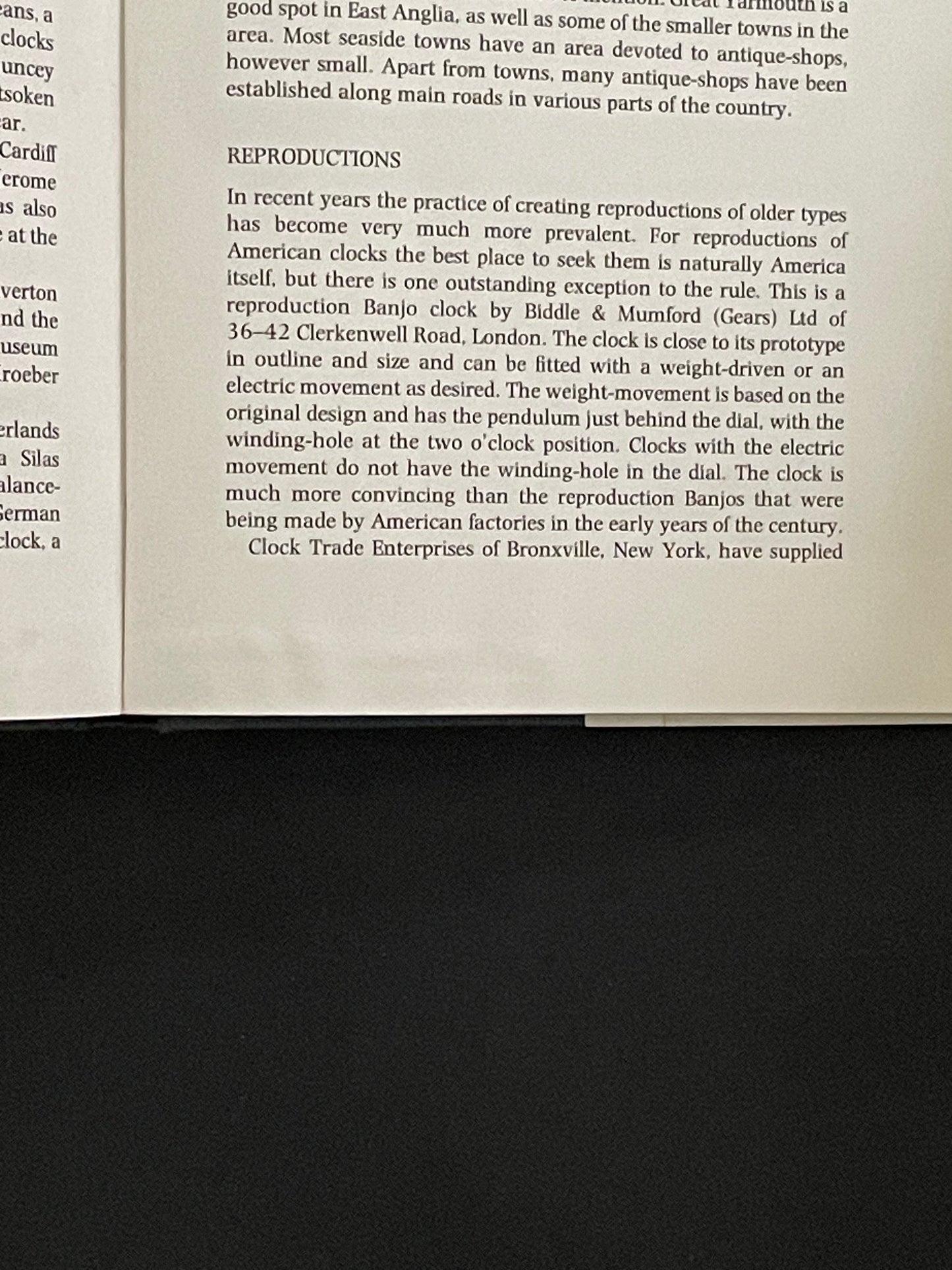 American Clocks for the Collector by Eric John Tyler
