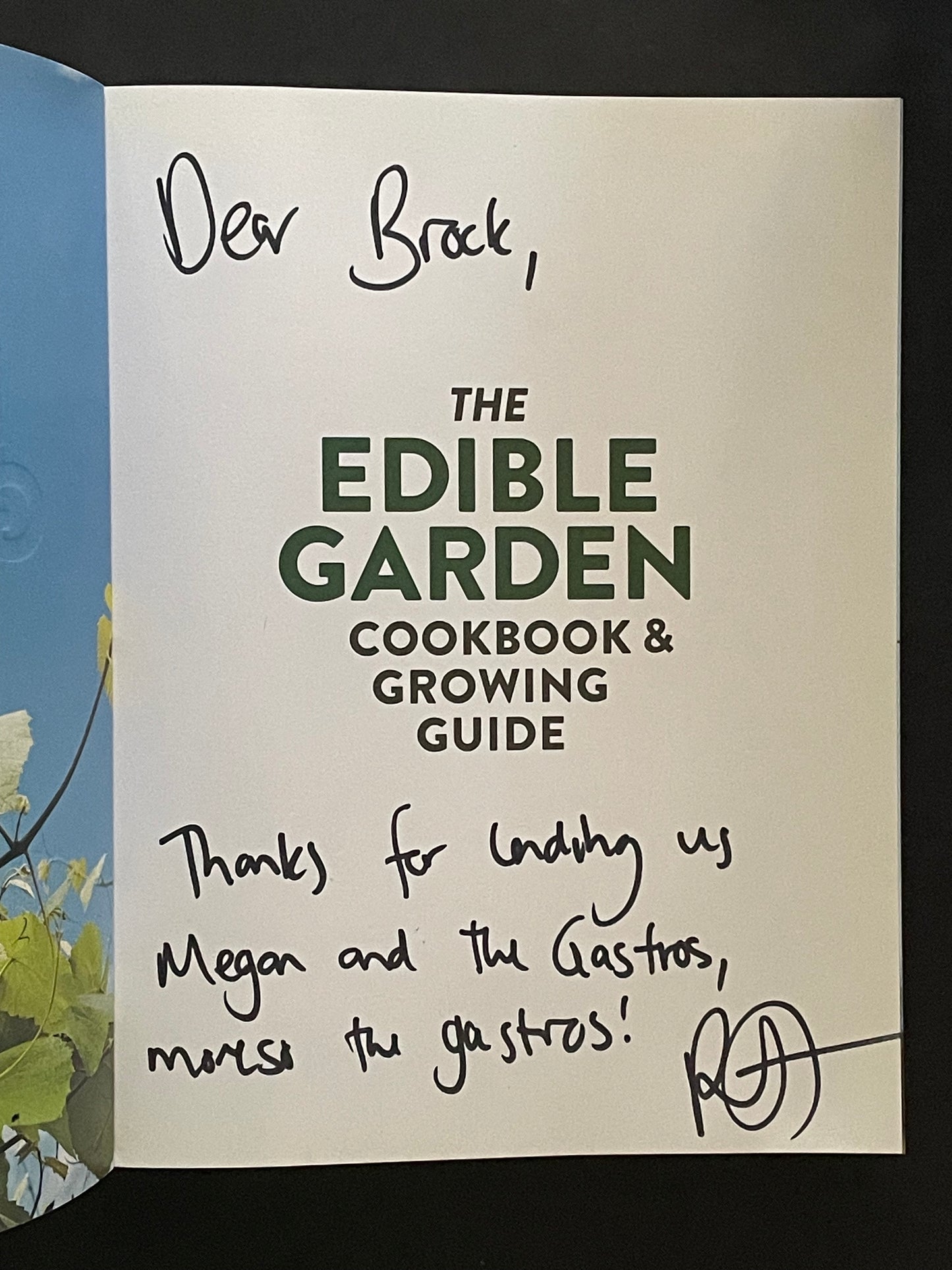 The Edible Garden Cookbook and Growing Guide by Paul West