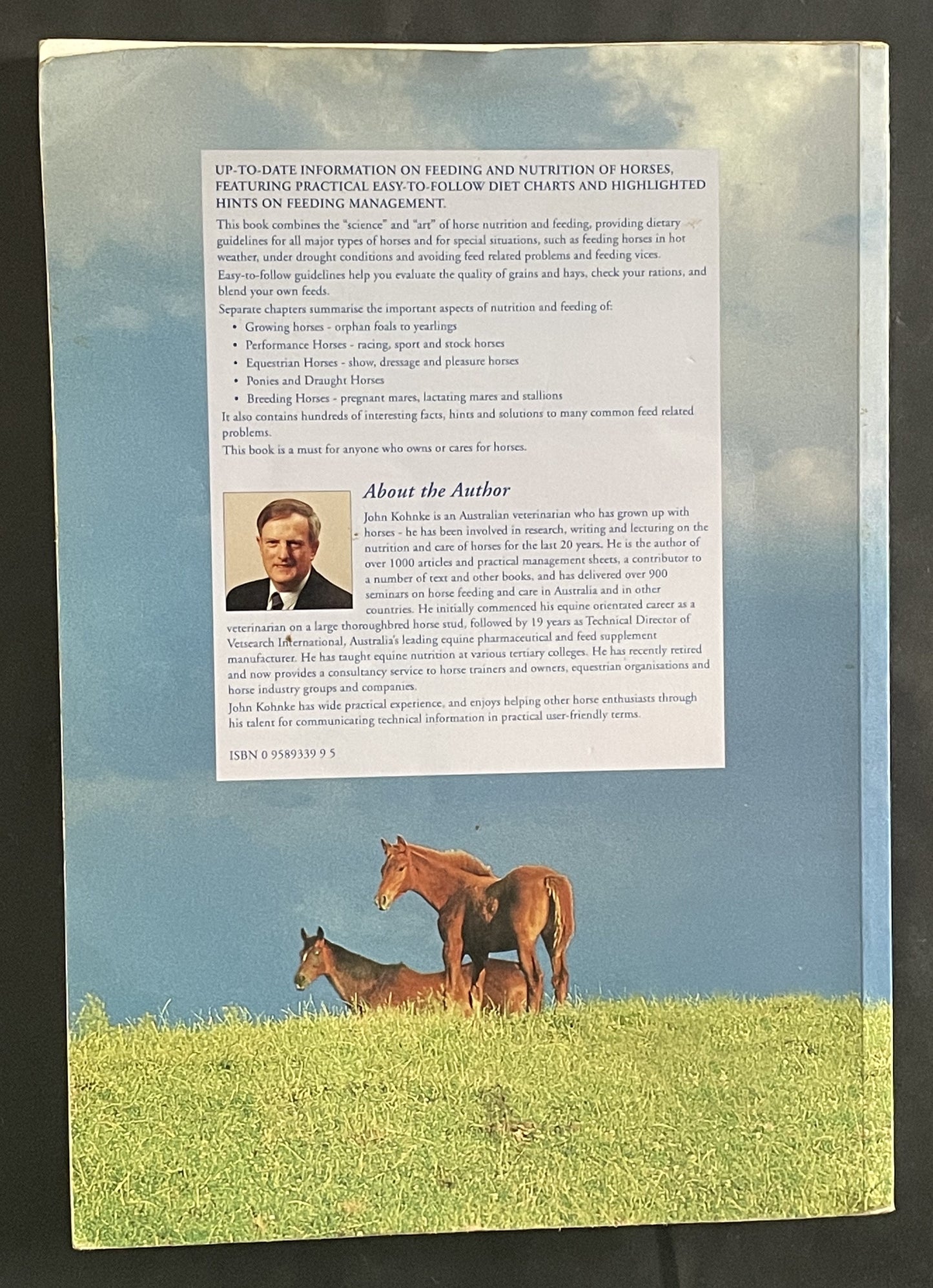 Feeding and Nutrition of Horses by John Kohnke