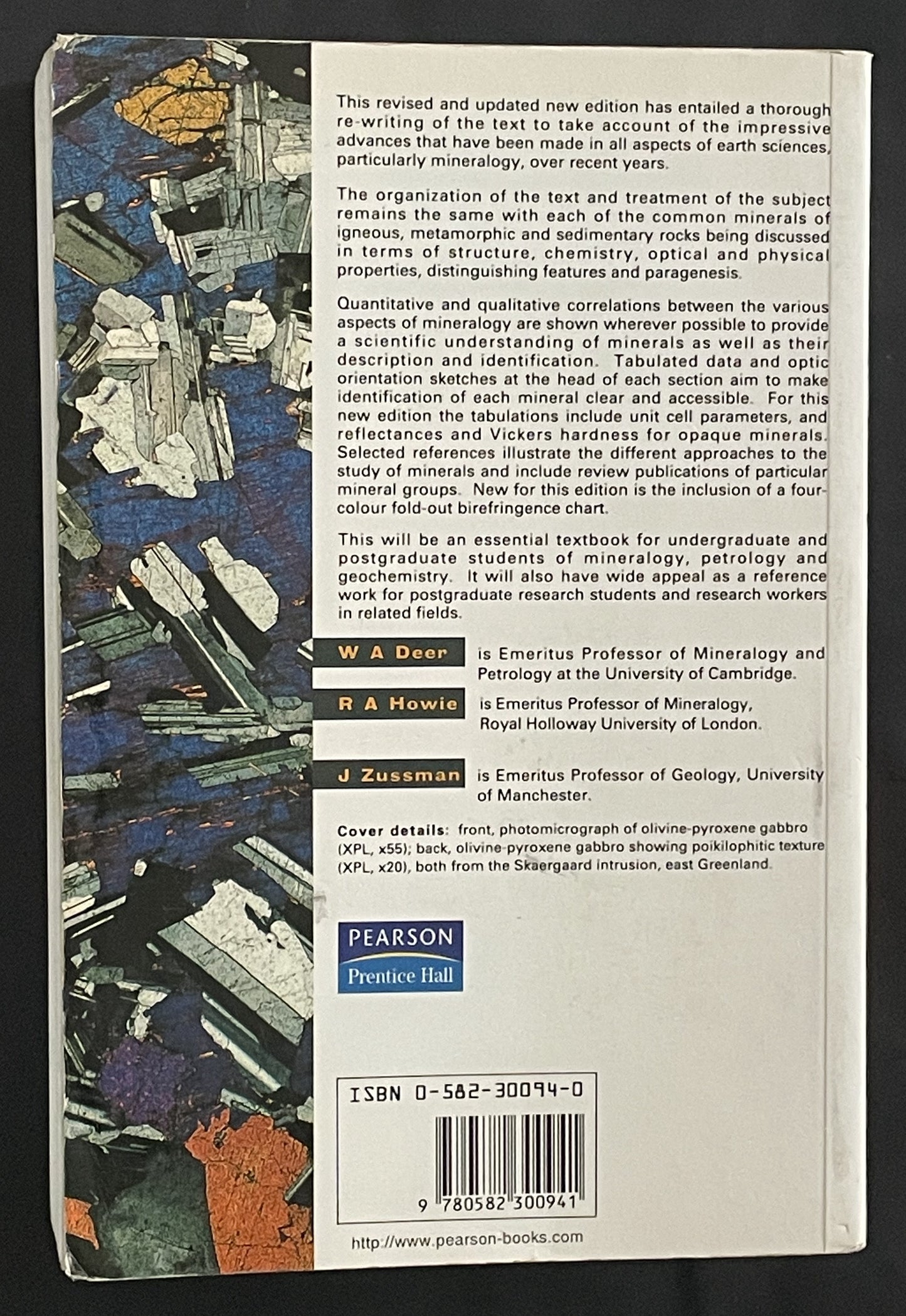 An Introduction to the Rock-forming Minerals by William Alexander Deer et al.
