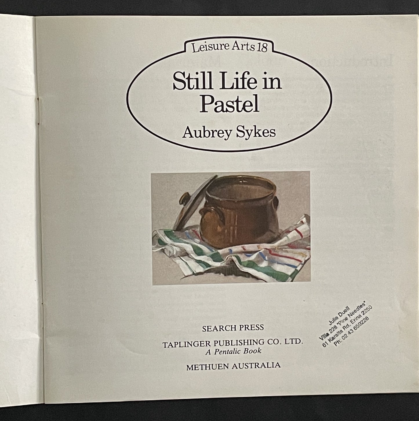 Still Life in Pastel by Aubrey Sykes