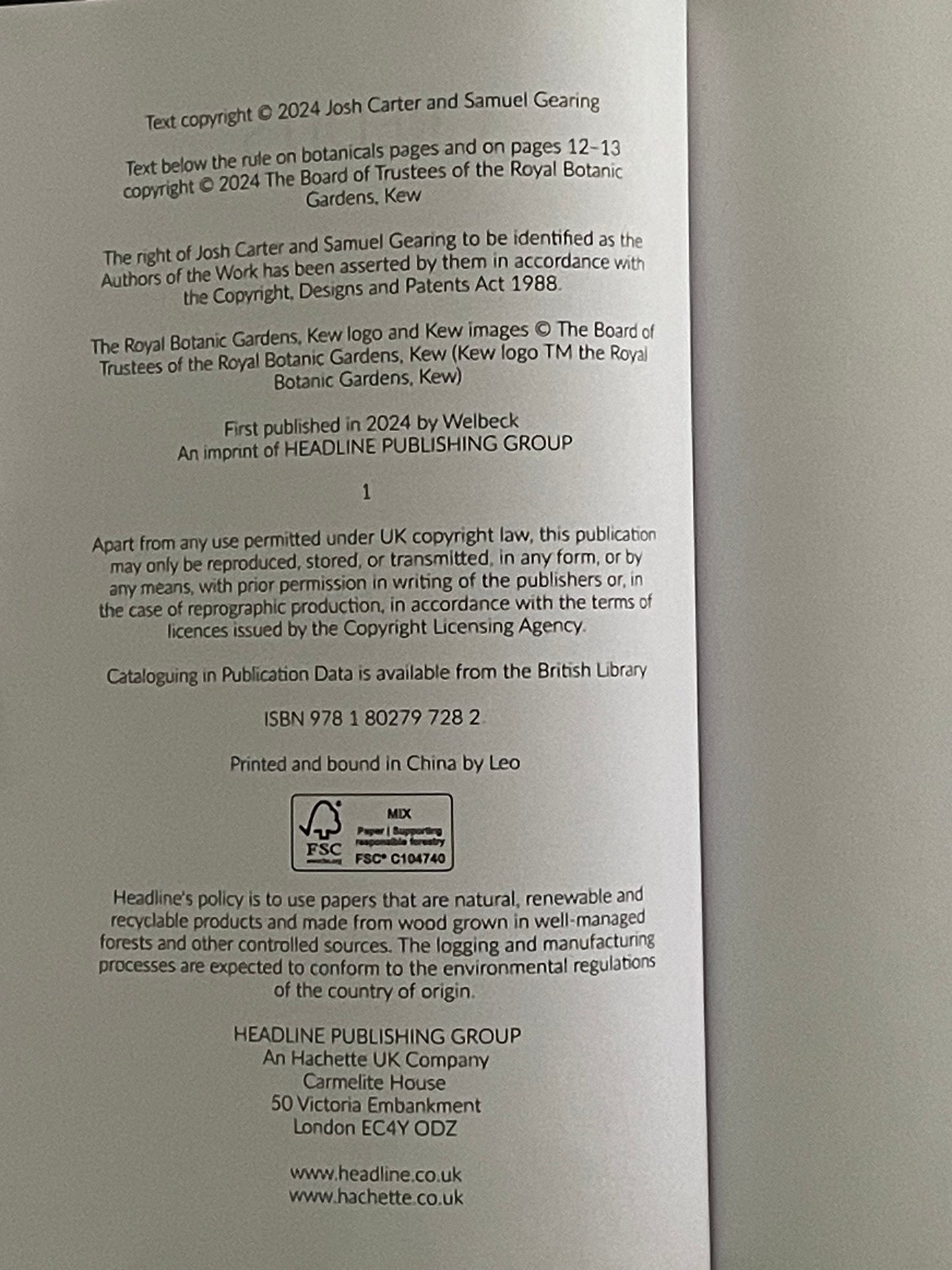 From Plant to Perfume by Josh Carter & Samuel Gearing