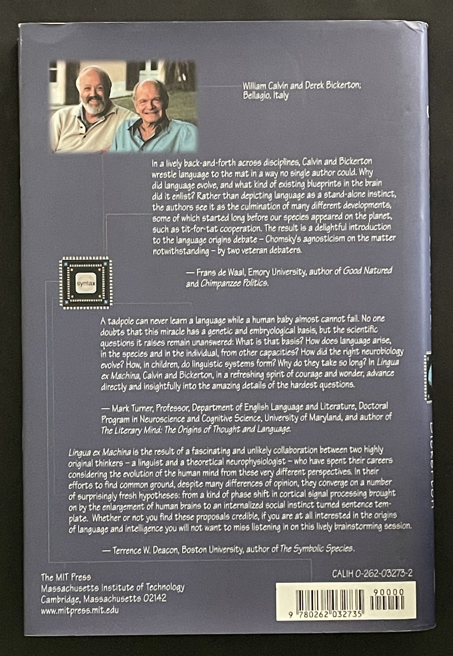 Lingua ex Machina by William H. Calvin and Derek Bickerton