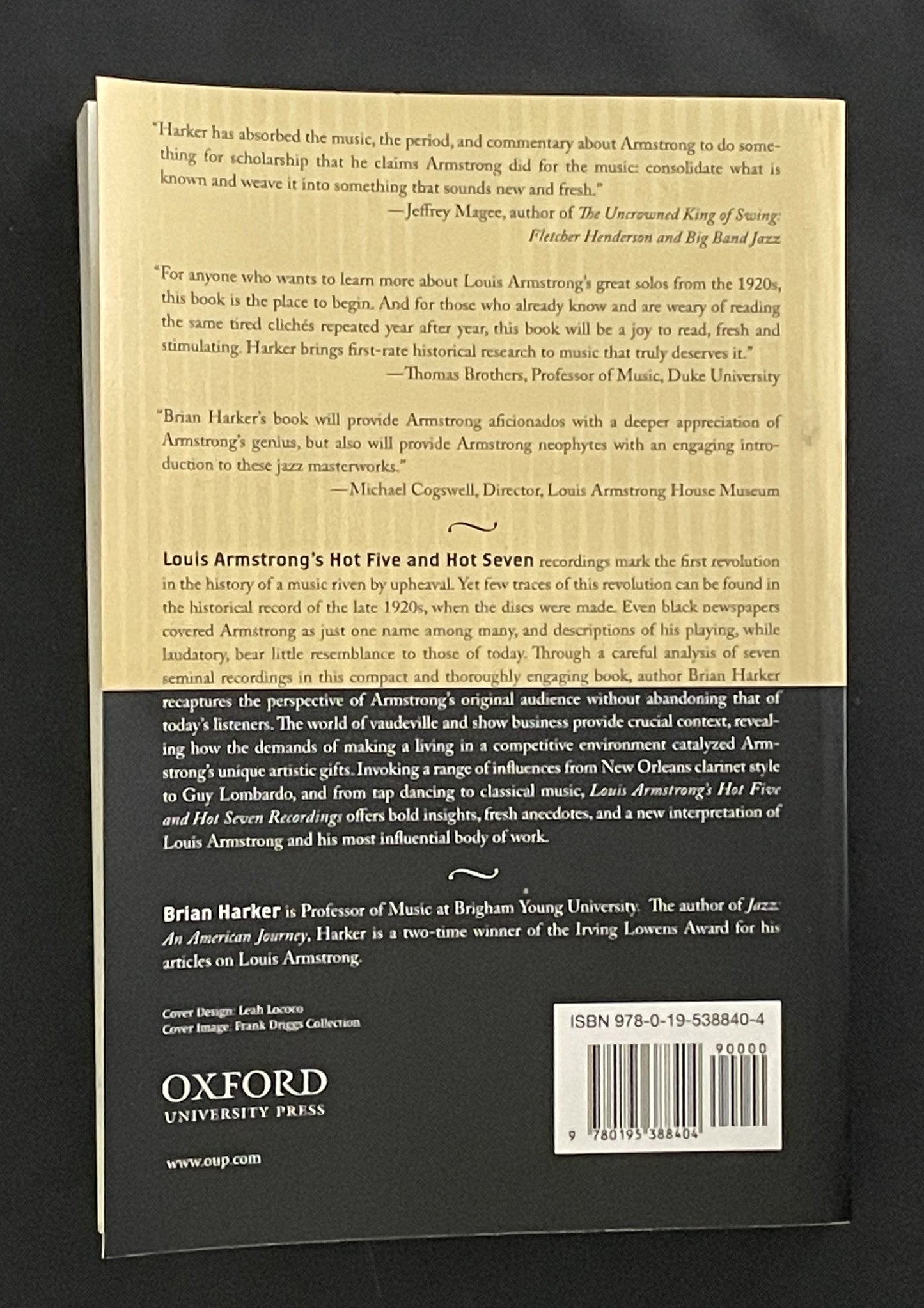 Louis Armstrong's Hot Five and Hot Seven Recordings by Brian Harker