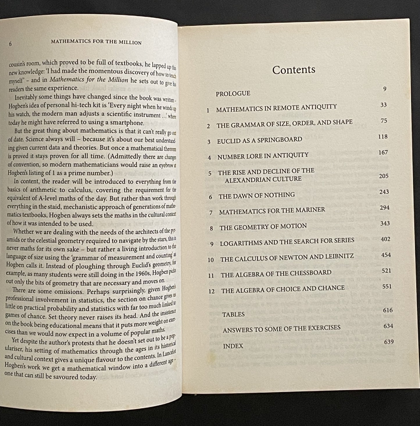 Mathematics for the Million by Lancelot Hogben
