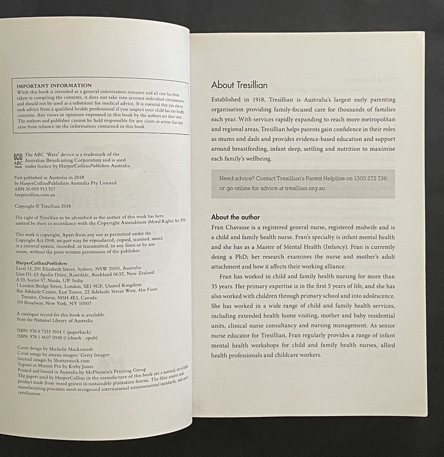 Tresillian Sleep Book
