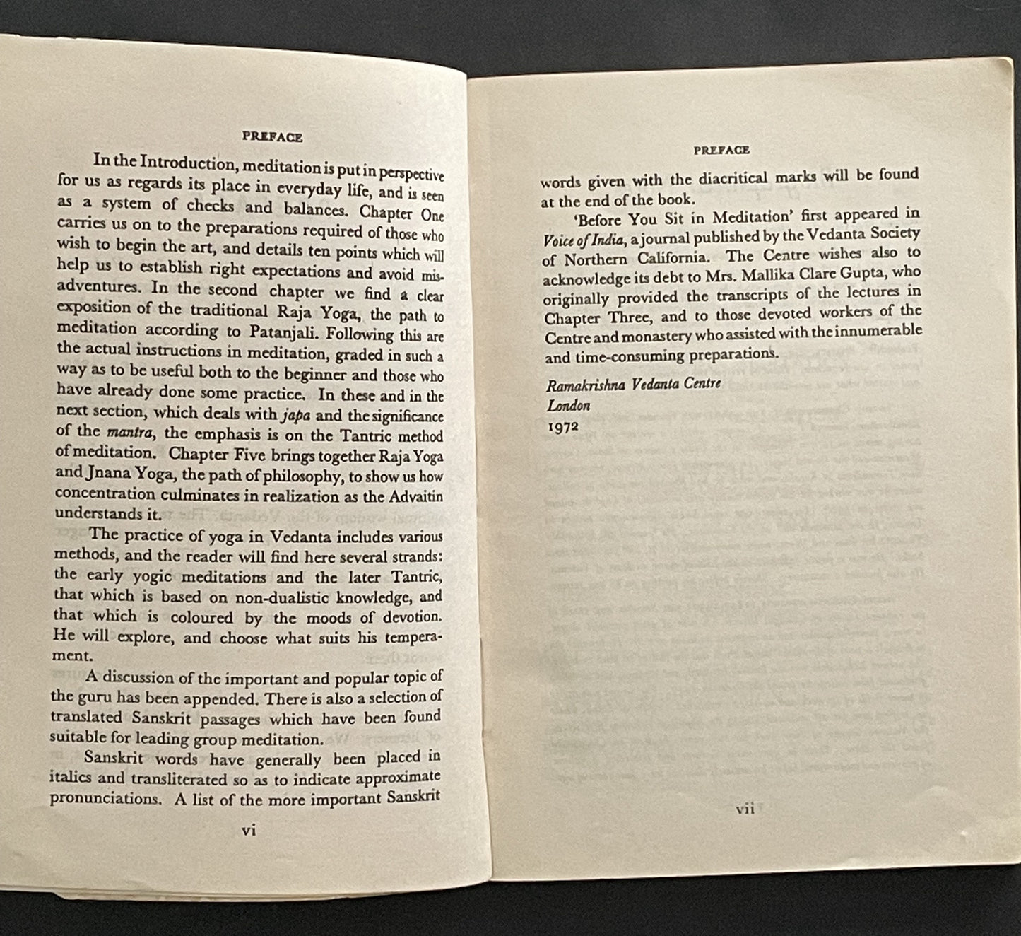 MEDITATION by Monks of the Ramakrishna Order